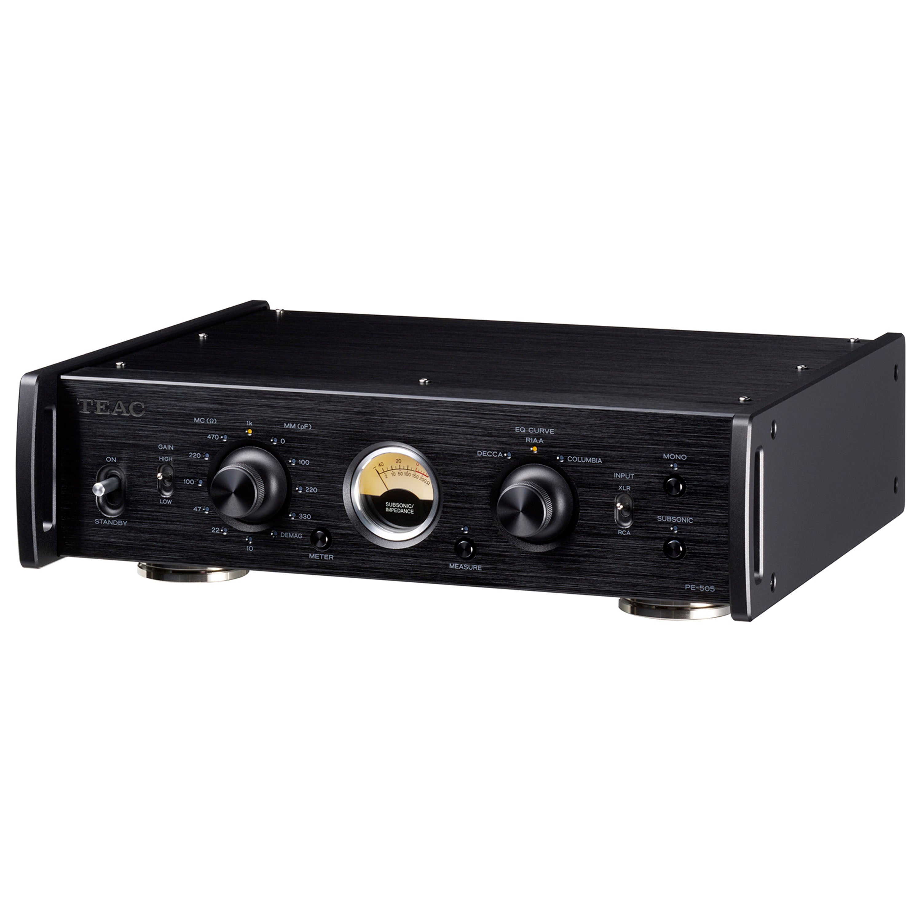Amplificateur phono entièrement équilibré TEAC PE-505 (noir)
