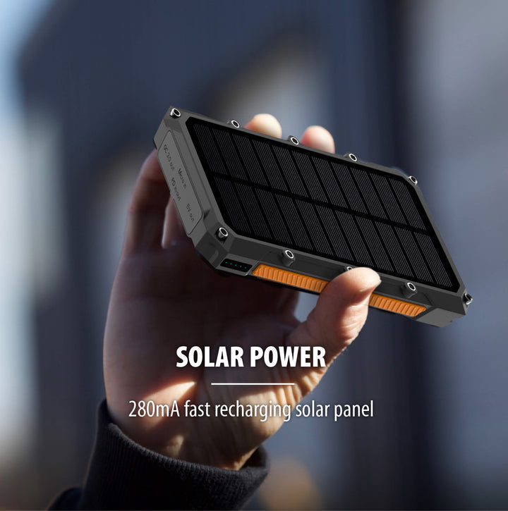 Batterie externe solaire ToughTested ROC10 10 000 mAh