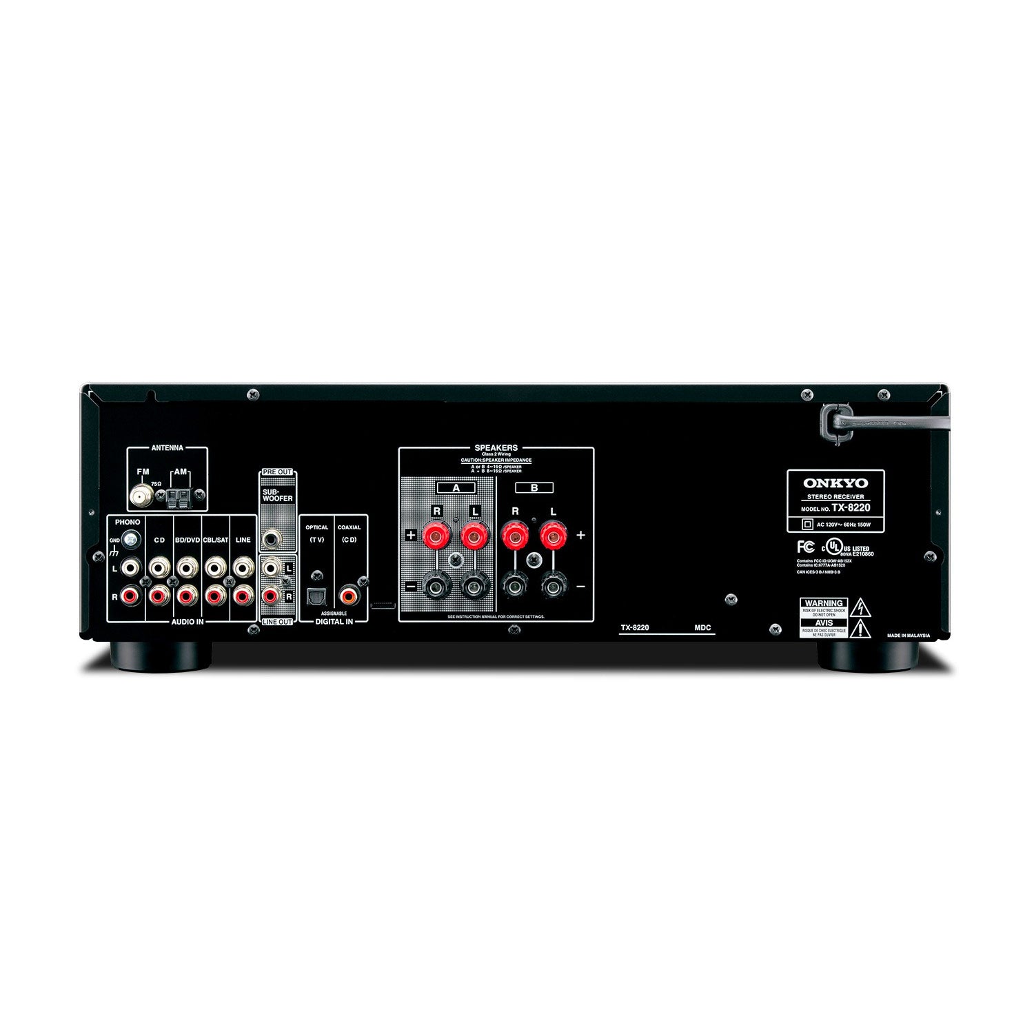 Onkyo TX-8220 Stereo Receiver with Built-In Bluetooth