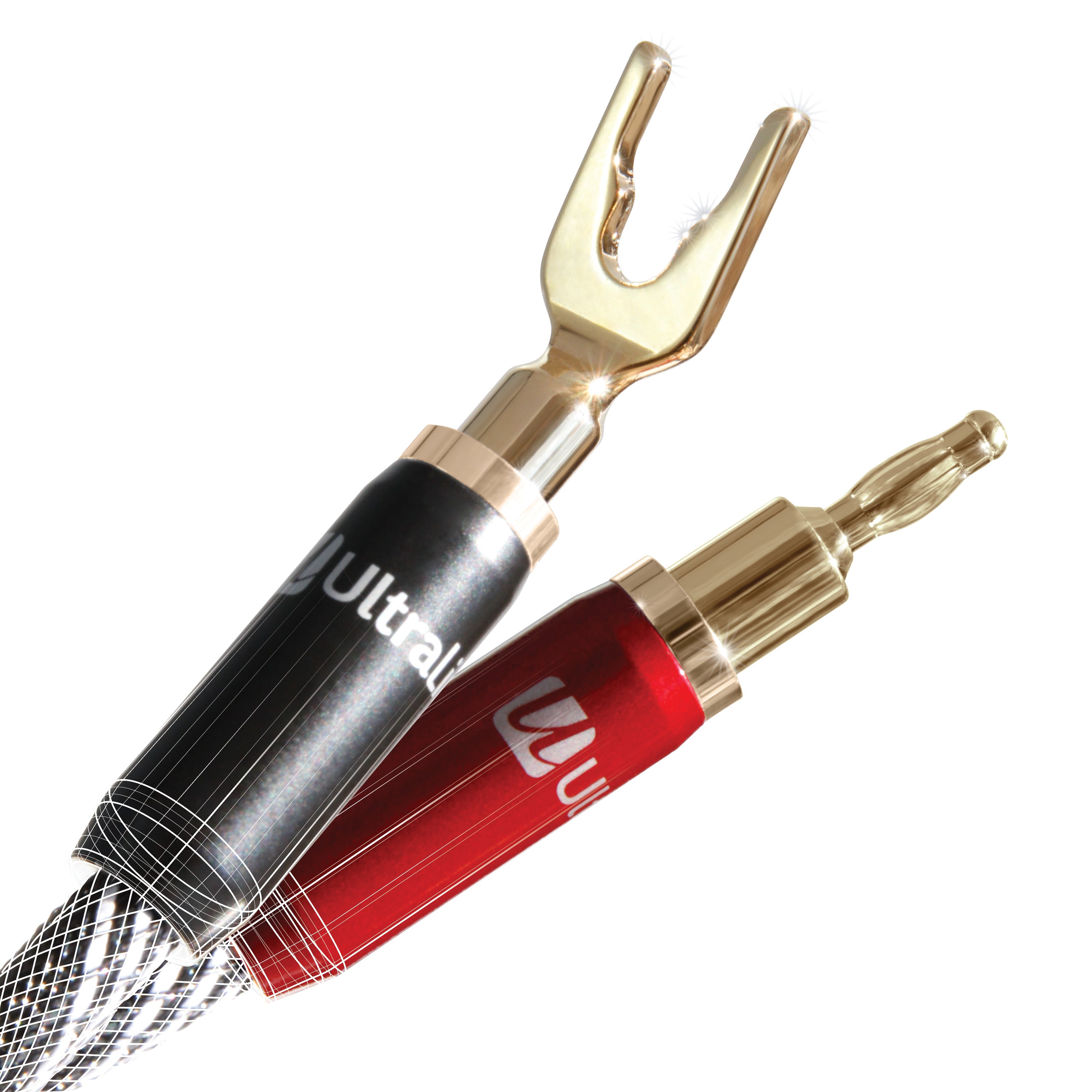 Câbles d'enceintes audiophiles Ultralink Noir Platinum Series - 3 m/10 pi