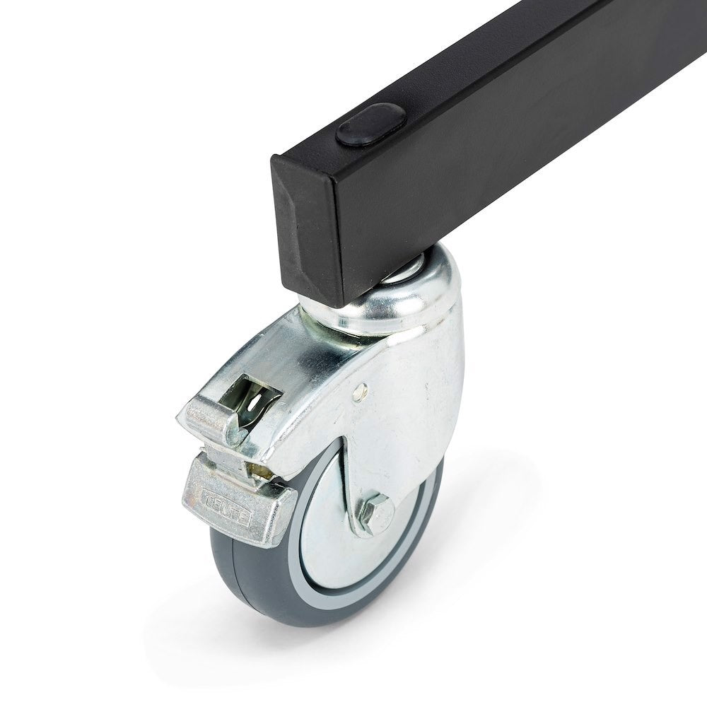 Petite base Manfrotto avec tête universelle et roulettes