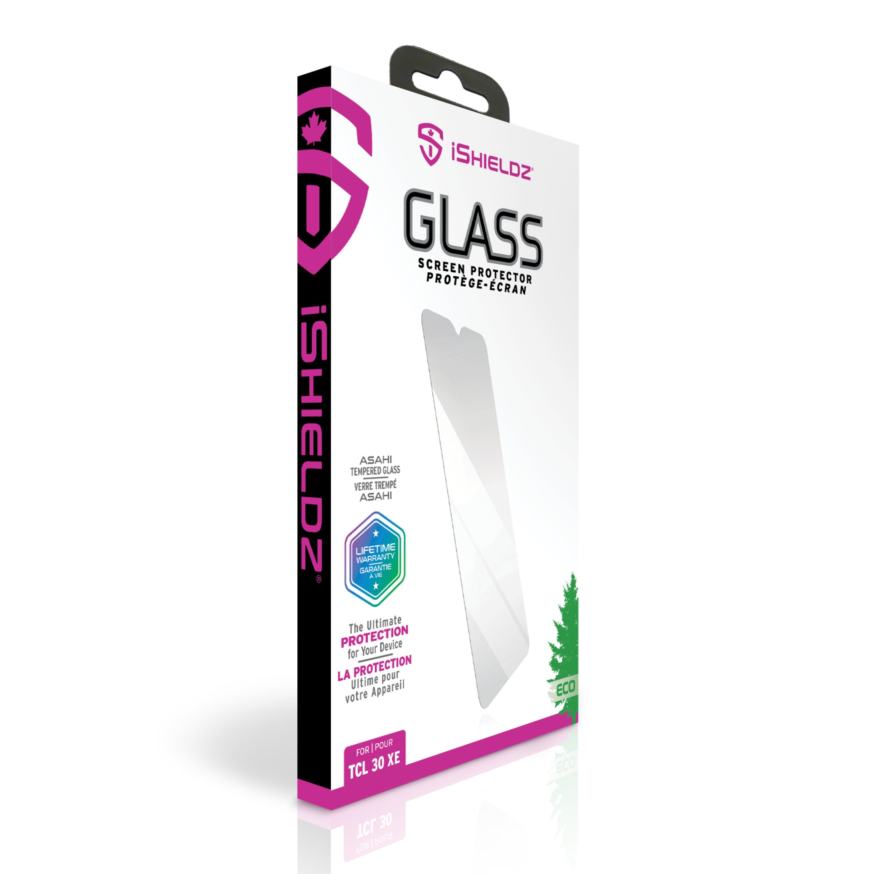 Protection d'écran en verre iShieldz Asahi pour TCL
