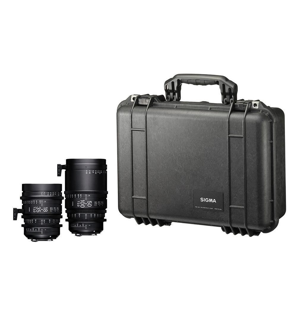 Kit zoom haute vitesse SIGMA Cine - Ensemble de 2 objectifs avec étui PMC-001