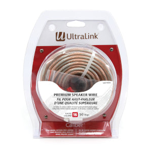 Ultralink 16AWG Speaker Wire Pre-Terminated - 15m/50ft