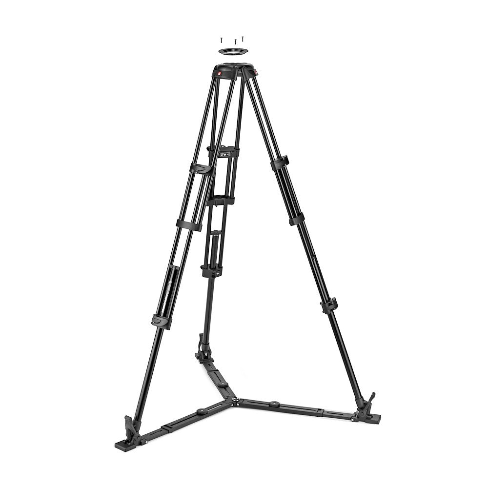 Trépied Manfrotto Twin Leg Alu GS avec bol 100-75 mm