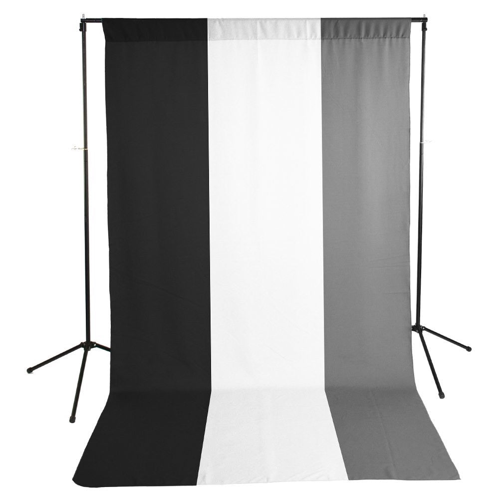 Savage Economy Stand Kit Wrinkle-Resistant Polyester Background White/Black/Gray