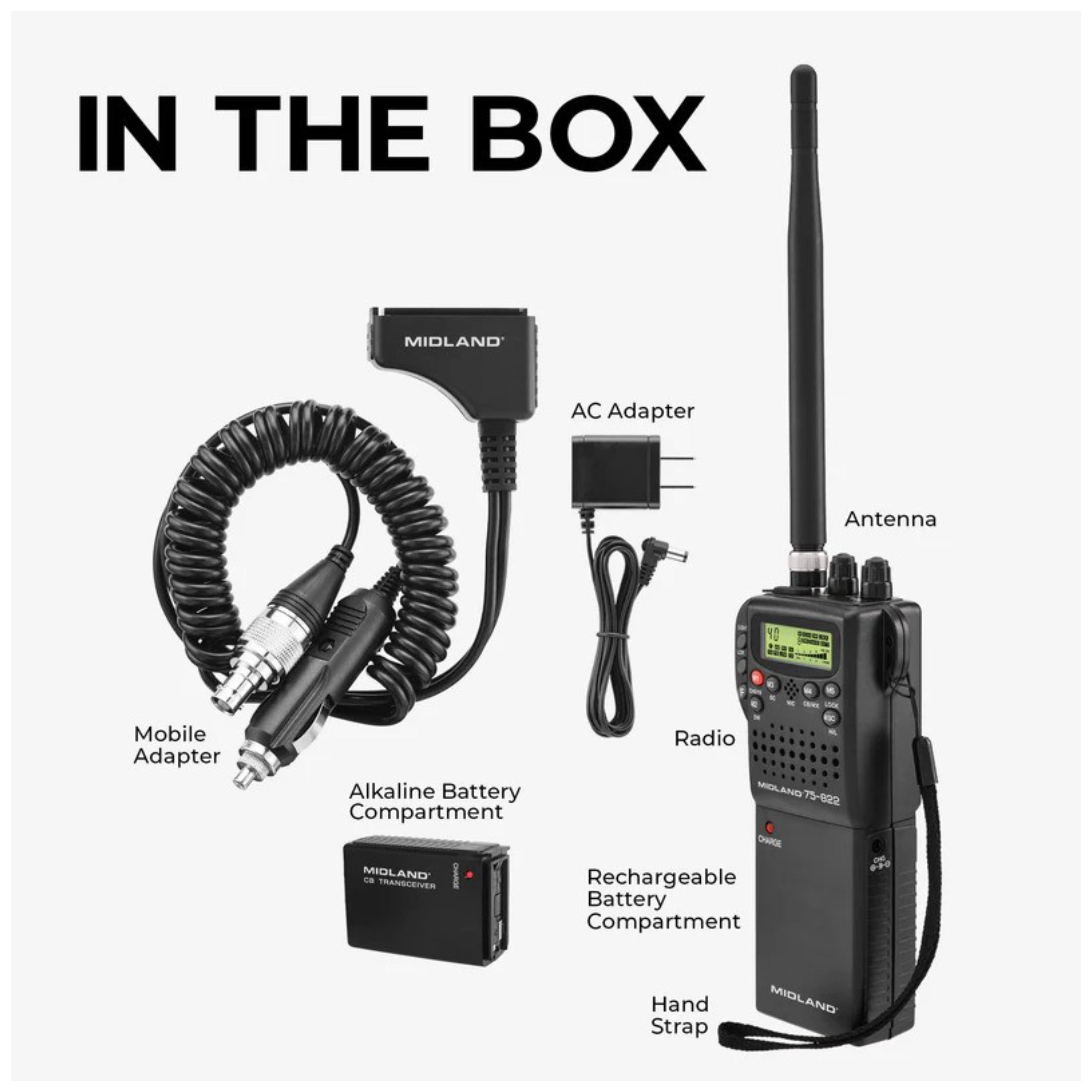 Midland 75822F Portable CB Radio