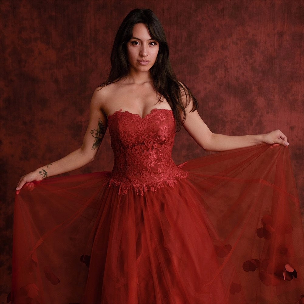 Savage Muslin Background Sedona Red