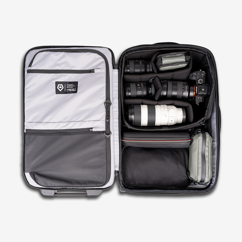 Transit Carry On Roller Photography Bundle Packed with Camera Cube