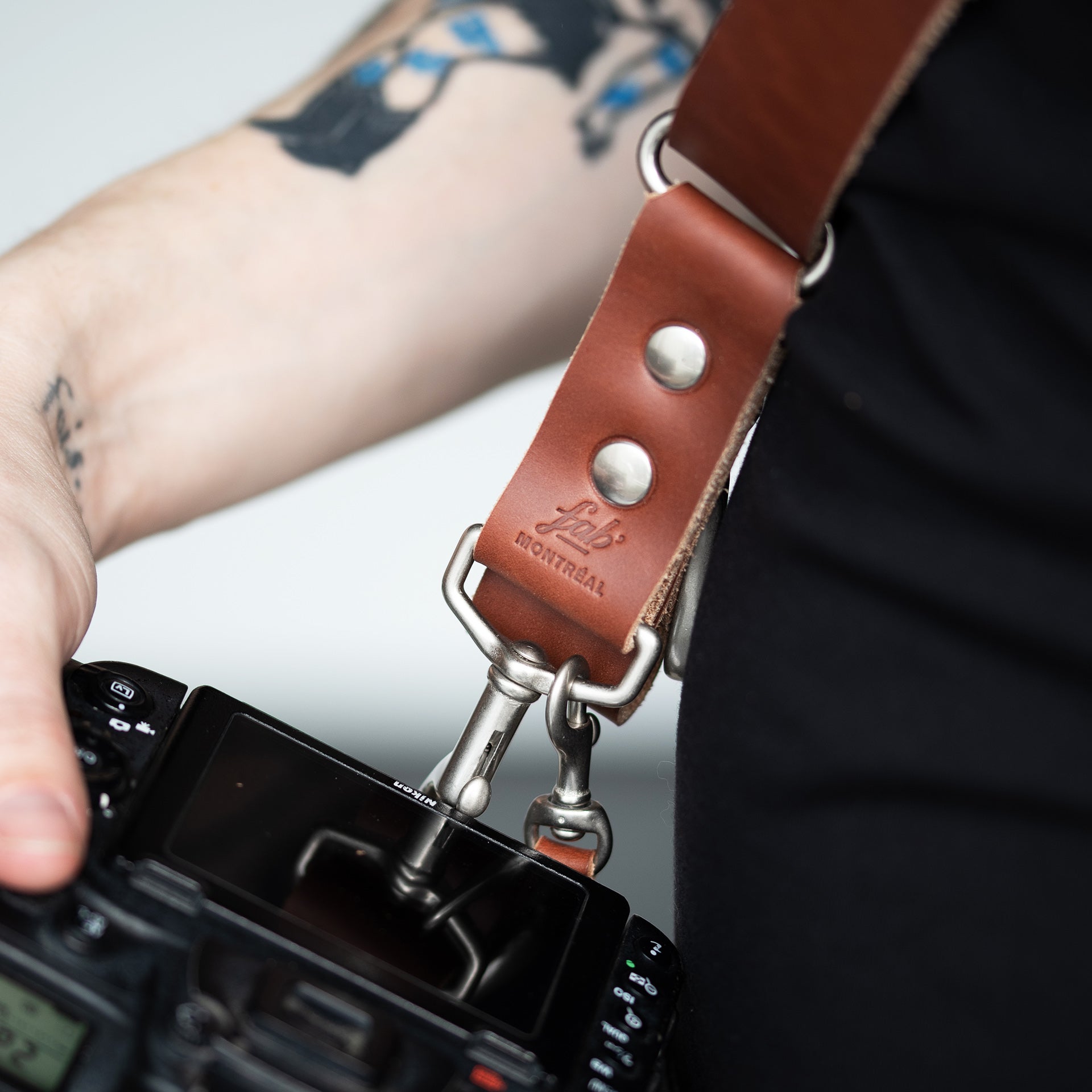 小物 faf shoulder strap Fab' F16 Leather Shoulder Strap Standard