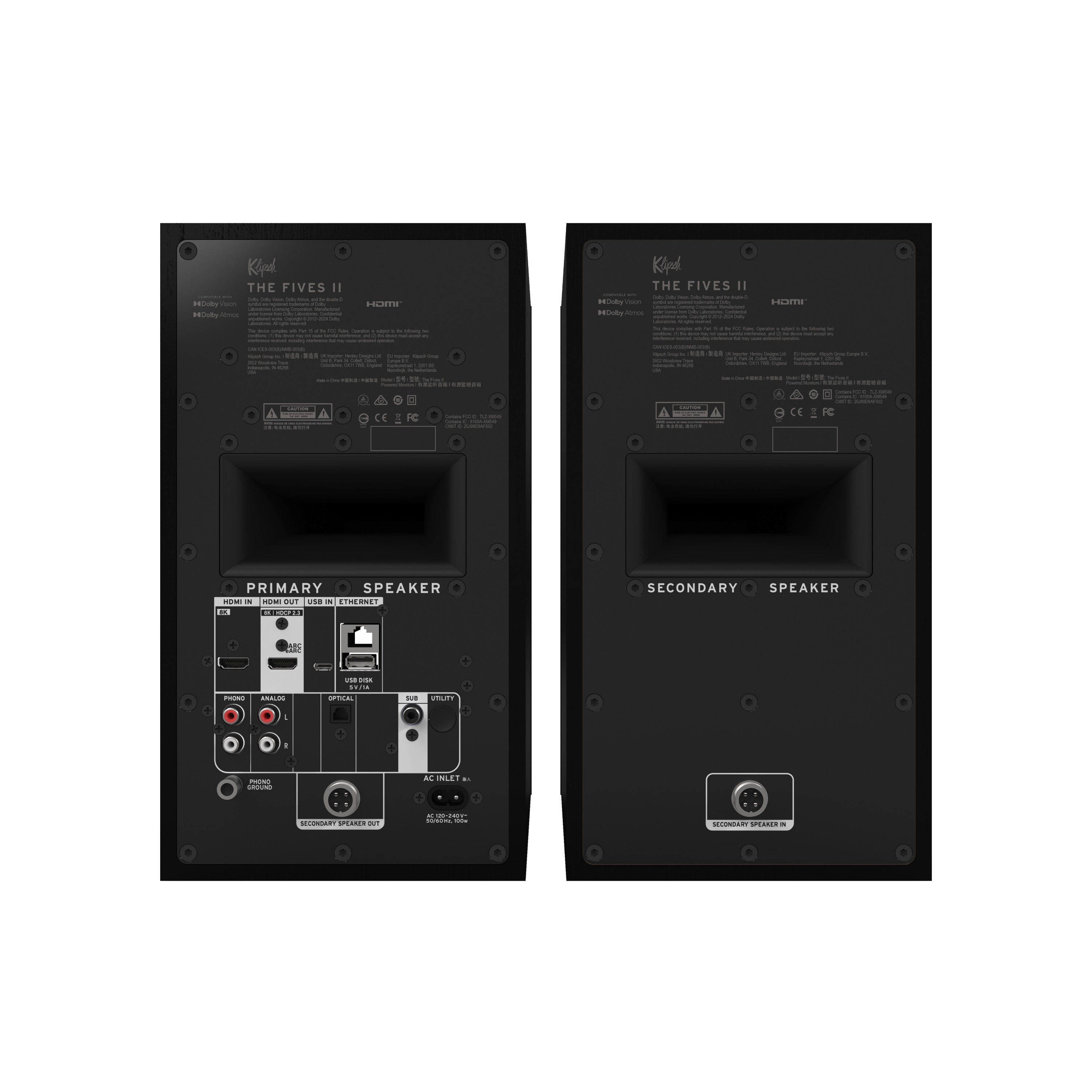 Klipsch Fives II 5.25" Powered Speakers