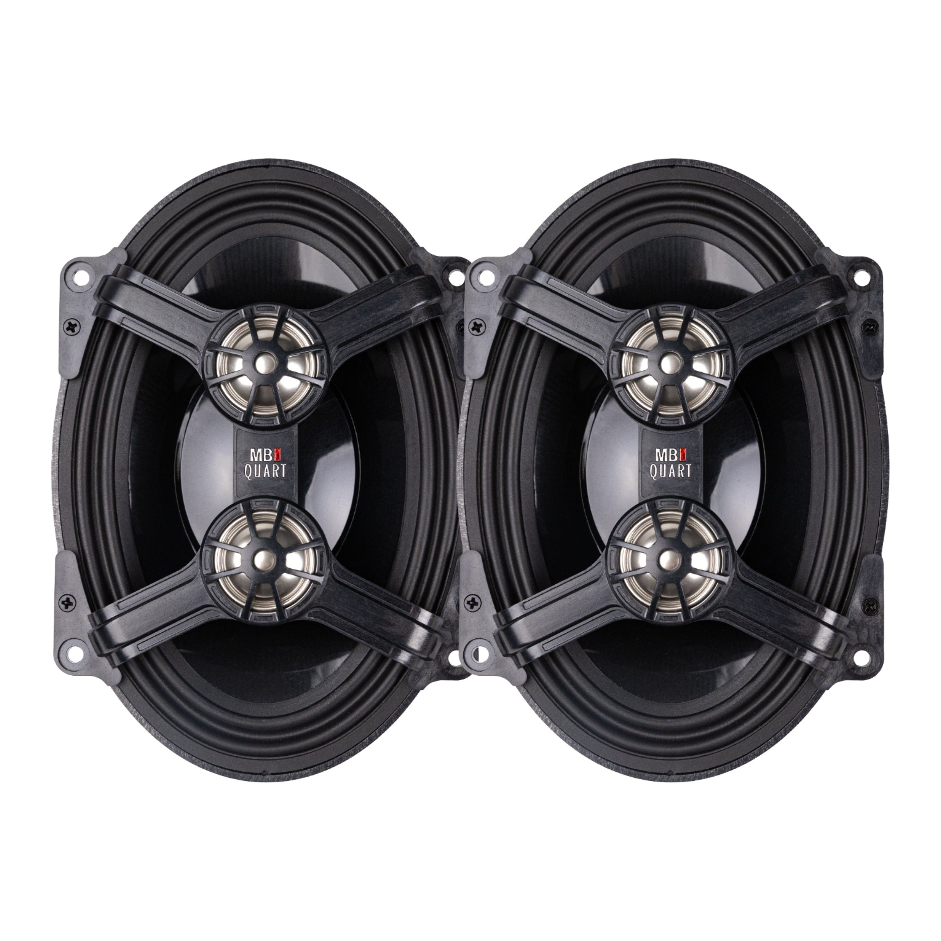 MB Quart HC1-57DT 5x7" 3-Way 2 Ohm Coaxial Speakers for Harley-Davidson - Directly Upgrades the Saddlebag Speakers.