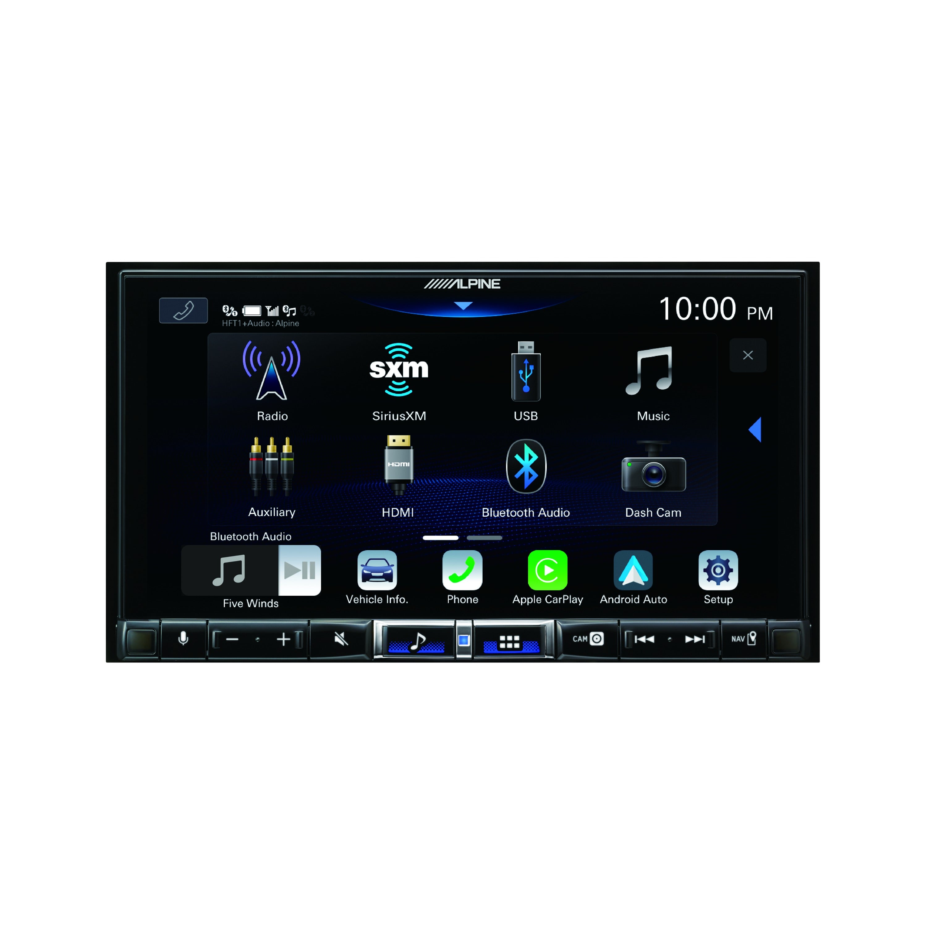 Alpine iLX-507 7-inch Digital Multimedia Receiver with HD Display and Hi-Res Audio Playback With SiriusXM Tuner