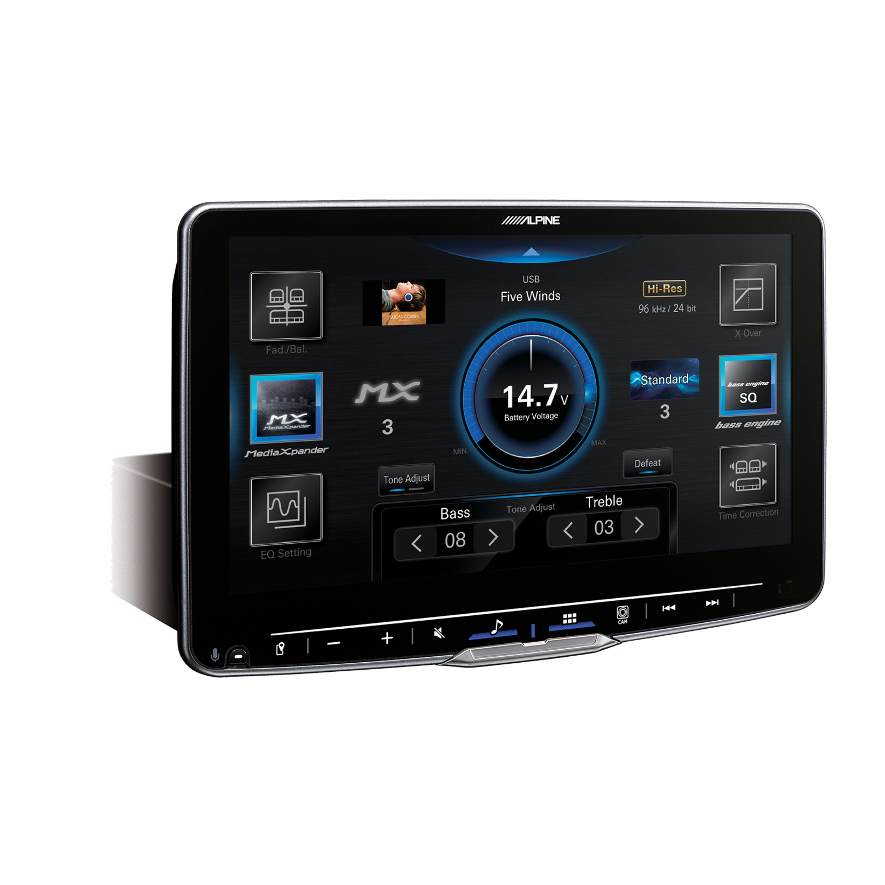 Alpine iLX-F509 Halo9 Digital Multimedia Receiver with 9-inch HD Display and Hi-Res Audio Playback With SiriusXM Tuner