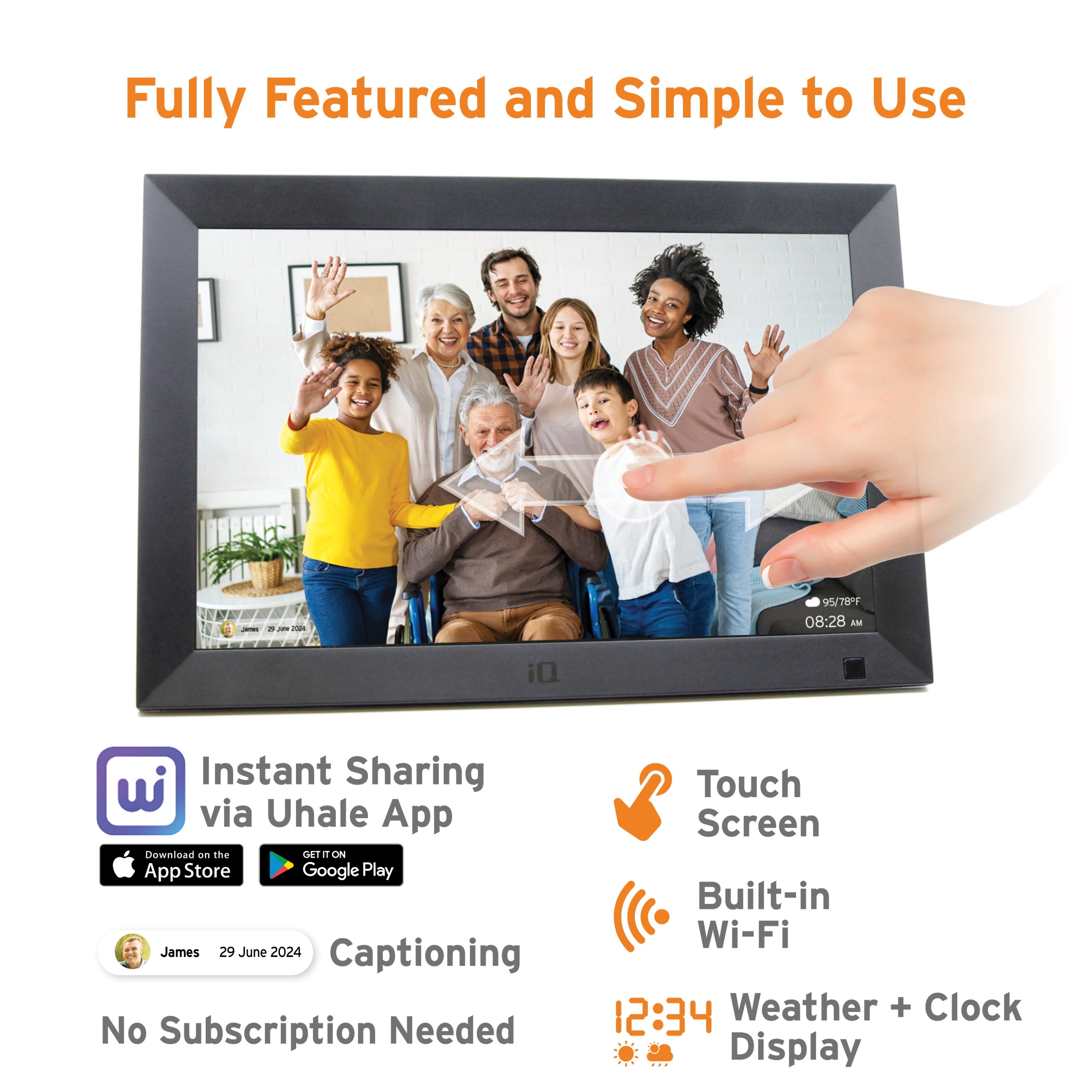 IQ Memory Lane Smart Digital Photo Frame