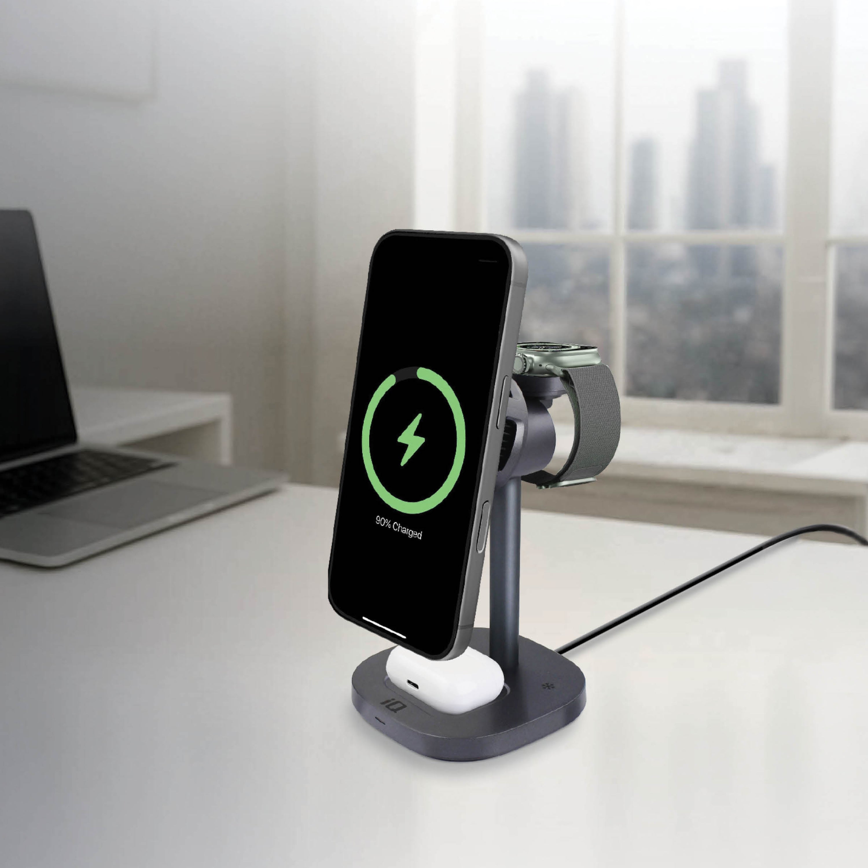 iQ 3-in-1 Qi 25W MagSafe Wireless Charging Stand