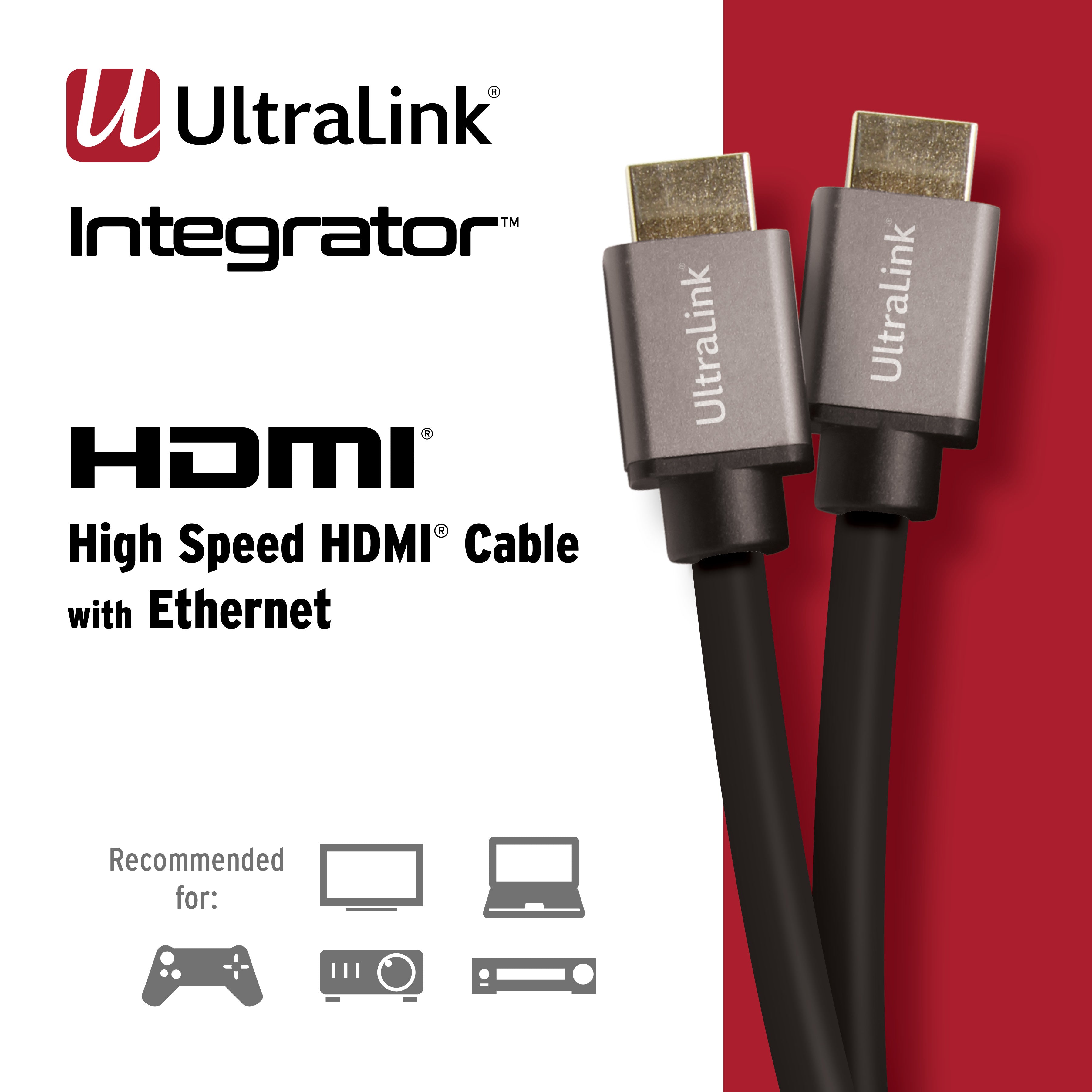 Ultralink Integrator HDMI Cable 18Gbps Premium Certified - 6m/20ft