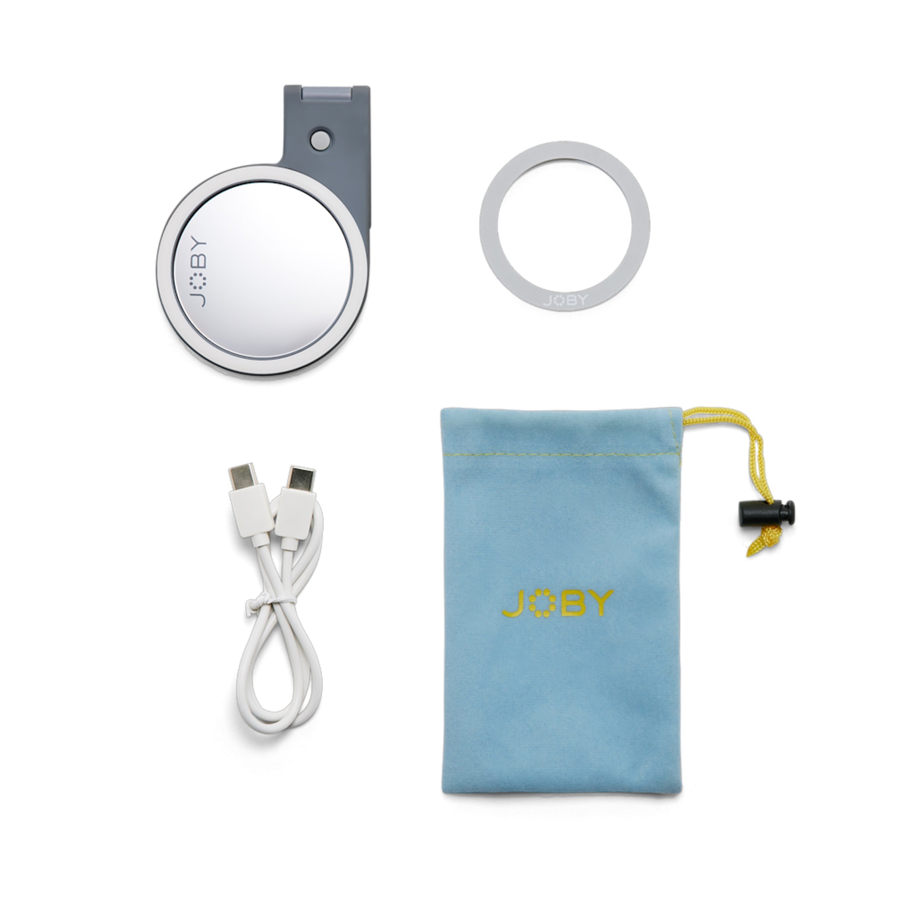 Anneau lumineux Joby Beamo MagSafe gris
