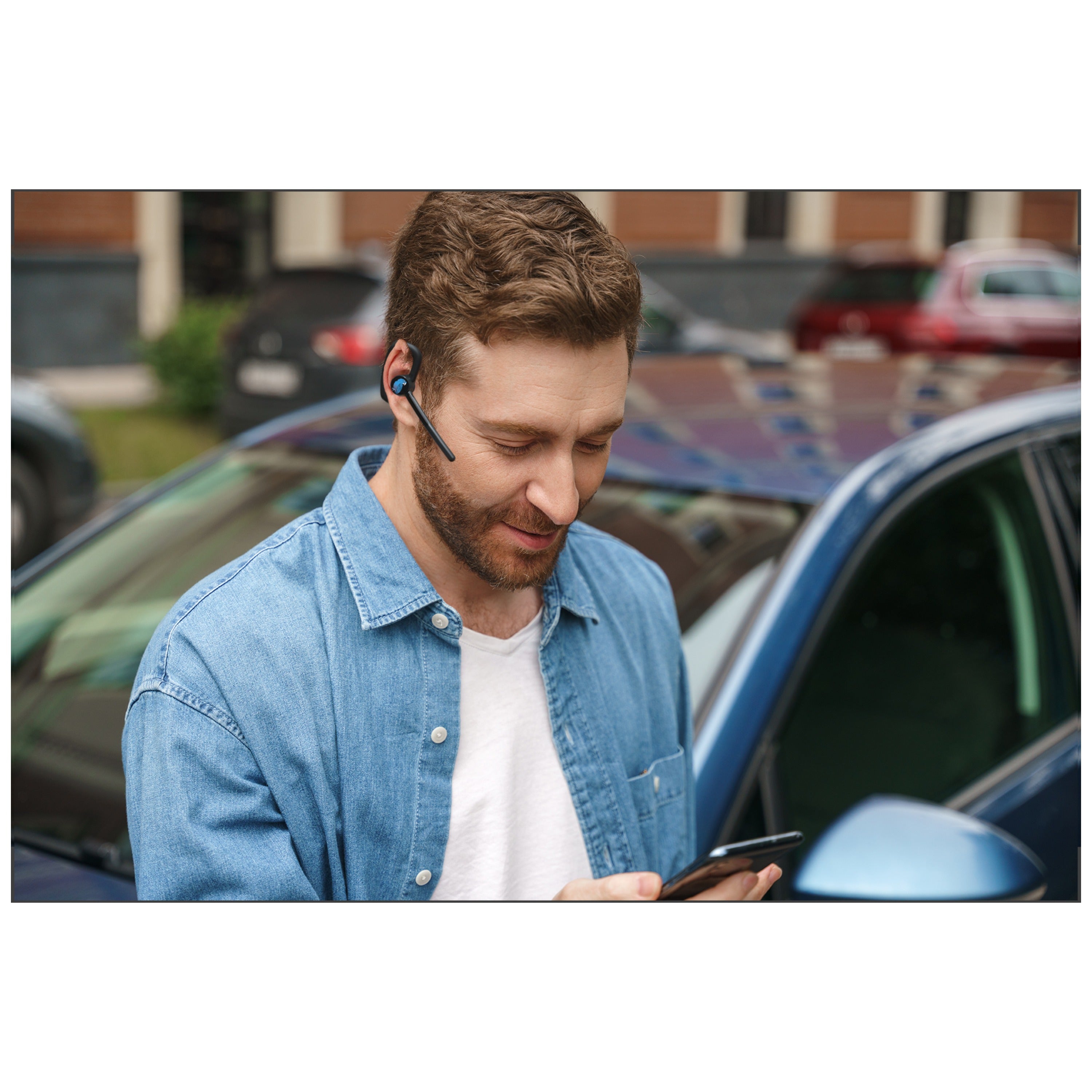 BlueParrott M500-XT Ultra-Light Noise-Cancelling Bluetooth® Headset with 2 Advanced Mics