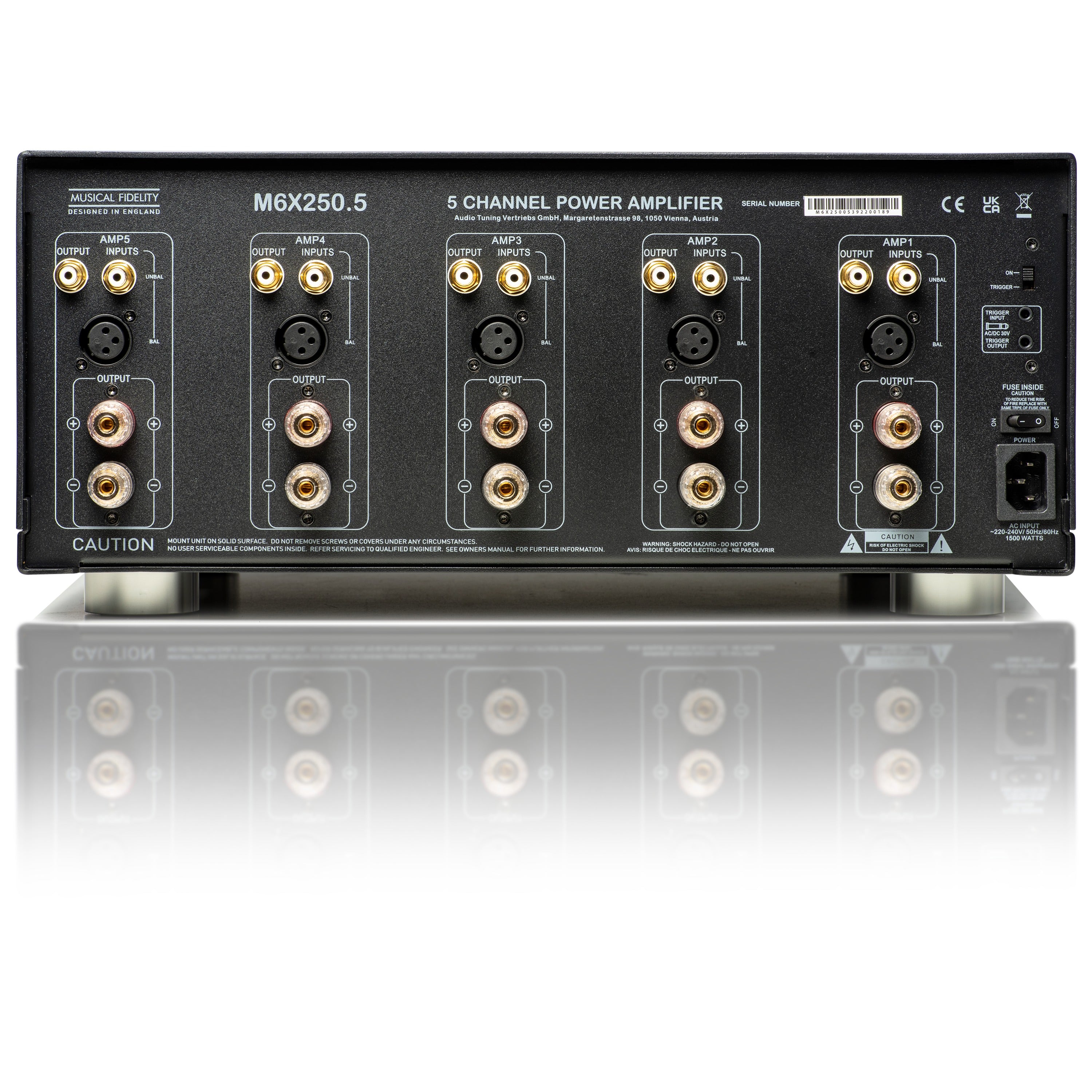 Musical Fidelity M6X250.5, 5 Channel Power Amplifier