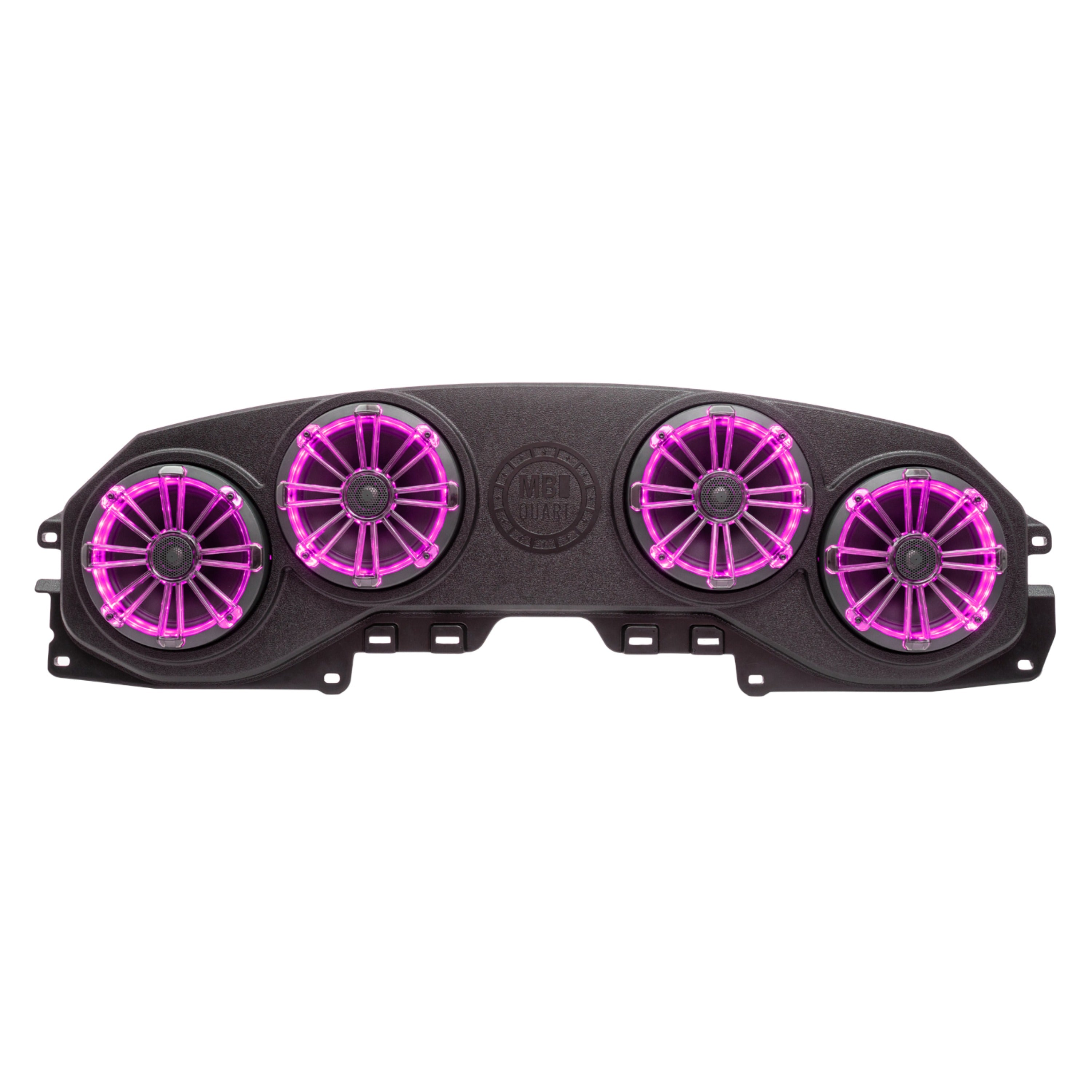 MB Quart MBQJ-48CRGB Jeep¨ Wrangler (JL) / Gladiator (JT) Tuned Rear Soundbar with 8 Inch Coaxial Speakers, Enclosure, and RGB LED Lighting