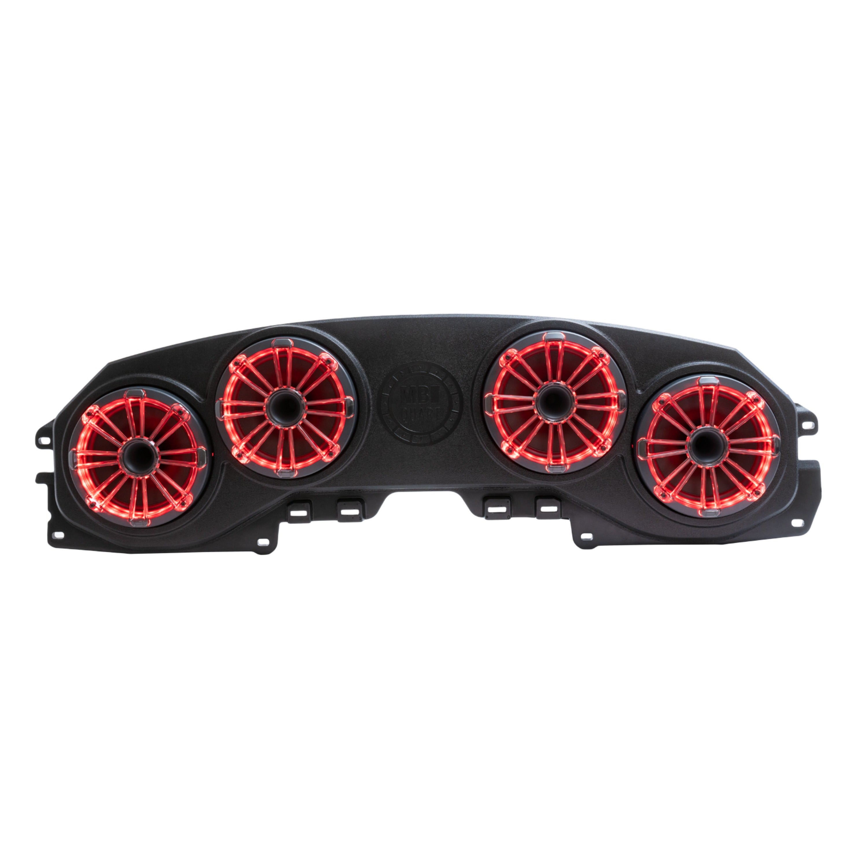 MB Quart MBQJ-48HRGB 2018-2023 Jeep Wrangler (JL) / Gladiator (JT) Rear Overhead Soundbar Four 8” Horn Speakers & LEDs