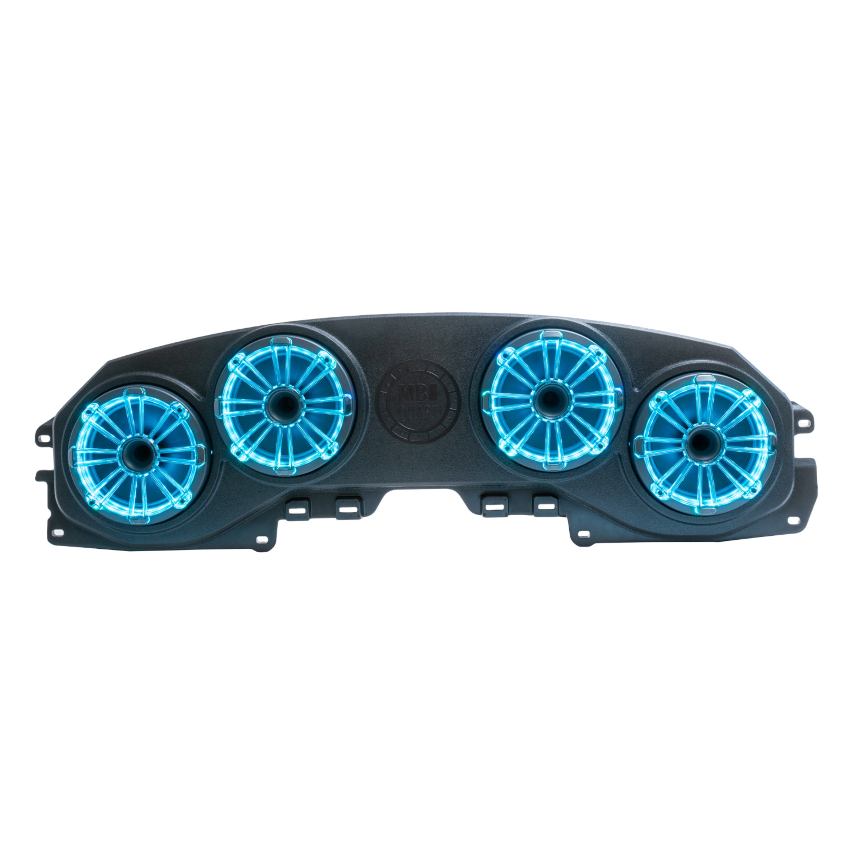 MB Quart MBQJ-48HRGB 2018-2023 Jeep Wrangler (JL) / Gladiator (JT) Rear Overhead Soundbar Four 8” Horn Speakers & LEDs