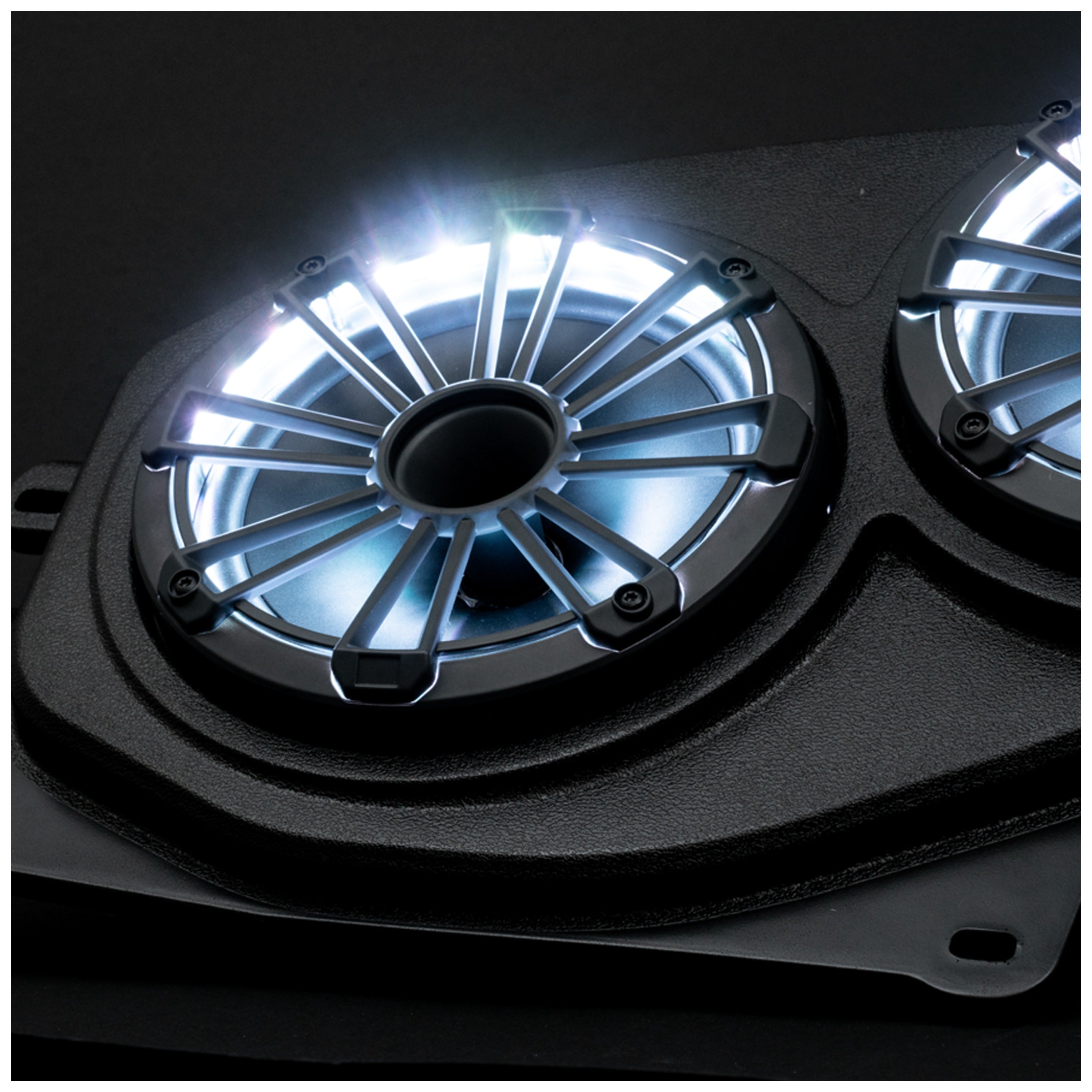 MB Quart MBQJ-48HRGB 2018-2023 Jeep Wrangler (JL) / Gladiator (JT) Rear Overhead Soundbar Four 8” Horn Speakers & LEDs