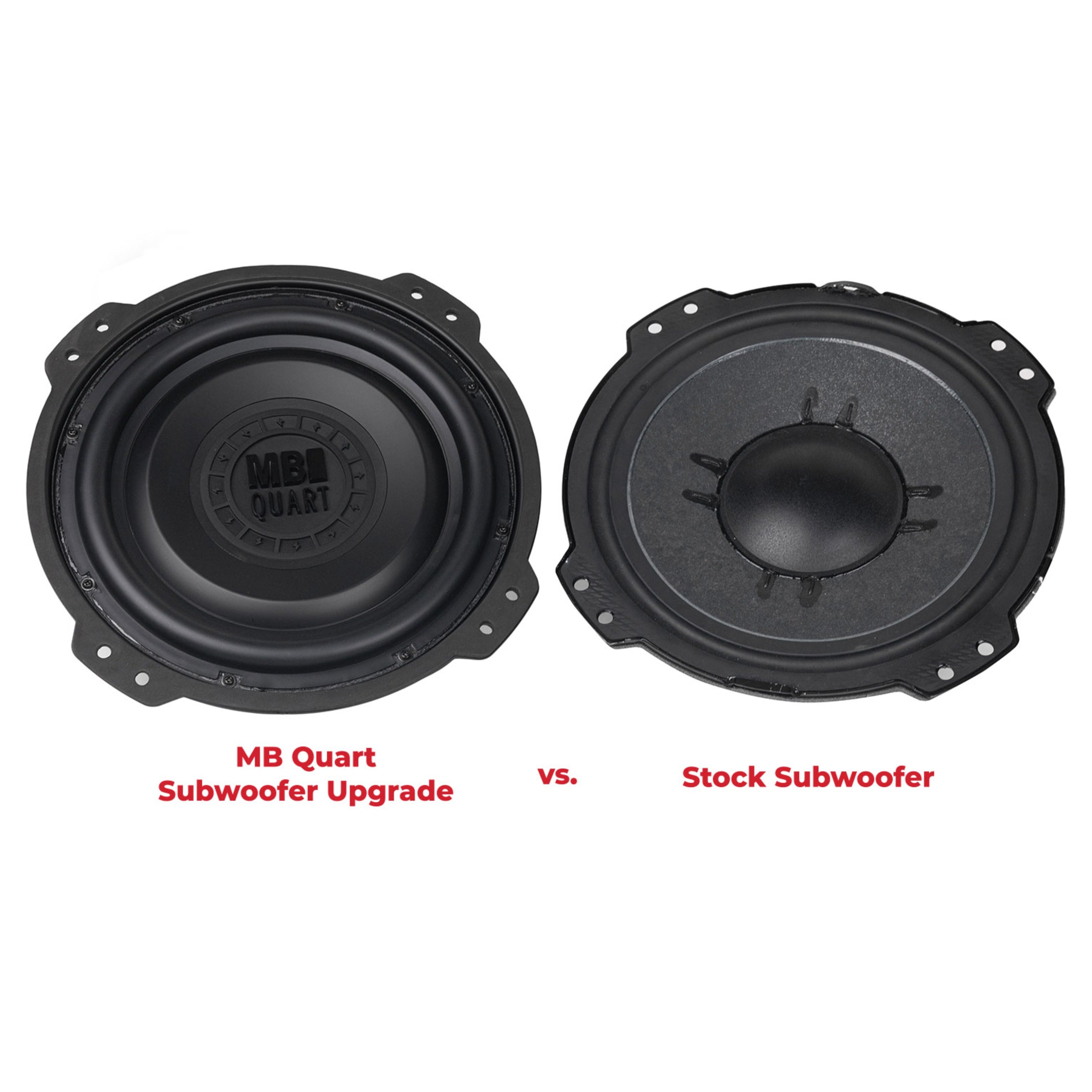 MB Quart MBQJL-SUBR-1 Jeep Wrangler (JL) 2018 - Current 400 Watt OEM Premium 10 Inch Subwoofer Upgrade.