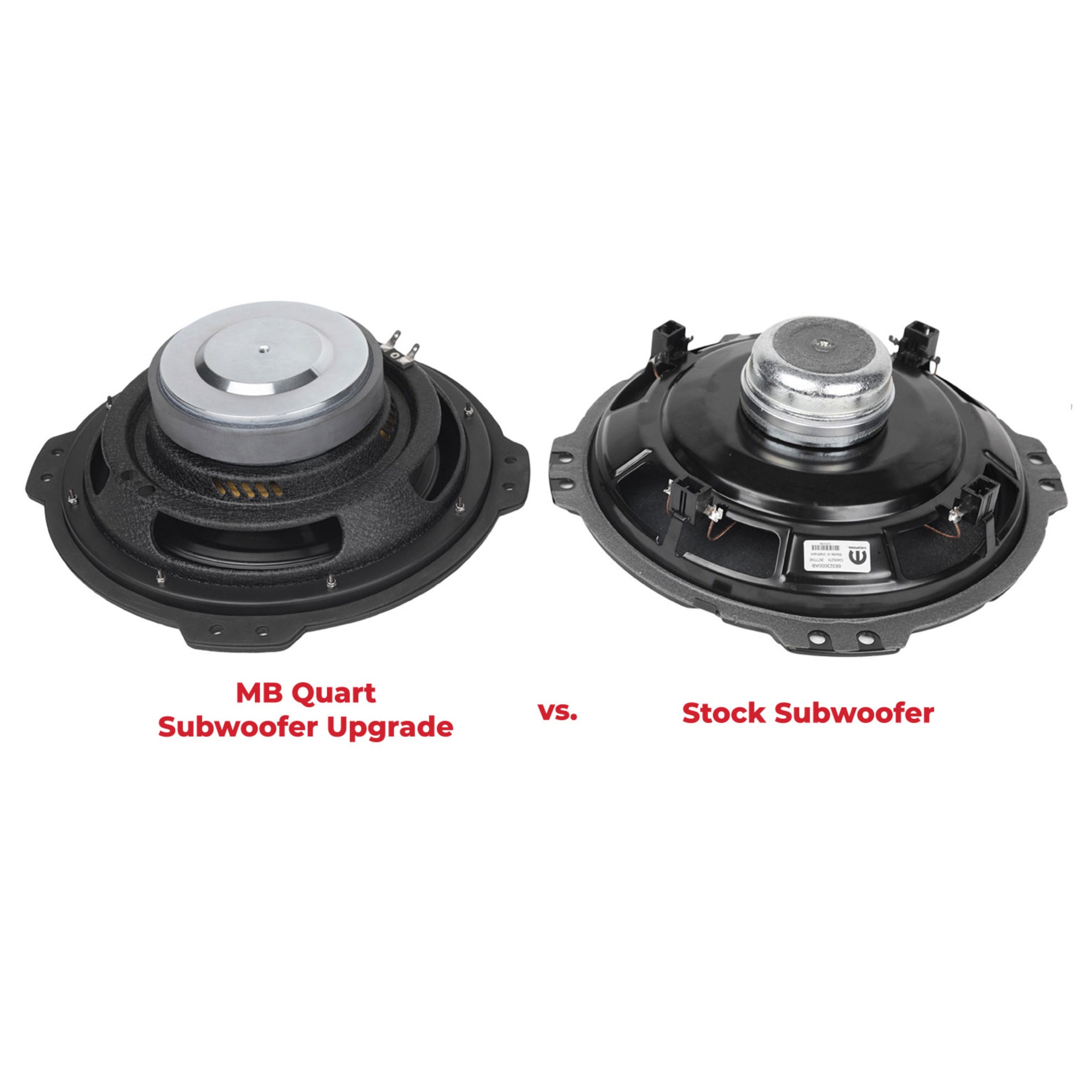 MB Quart MBQJL-SUBR-1 Jeep Wrangler (JL) 2018 - Current 400 Watt OEM Premium 10 Inch Subwoofer Upgrade.