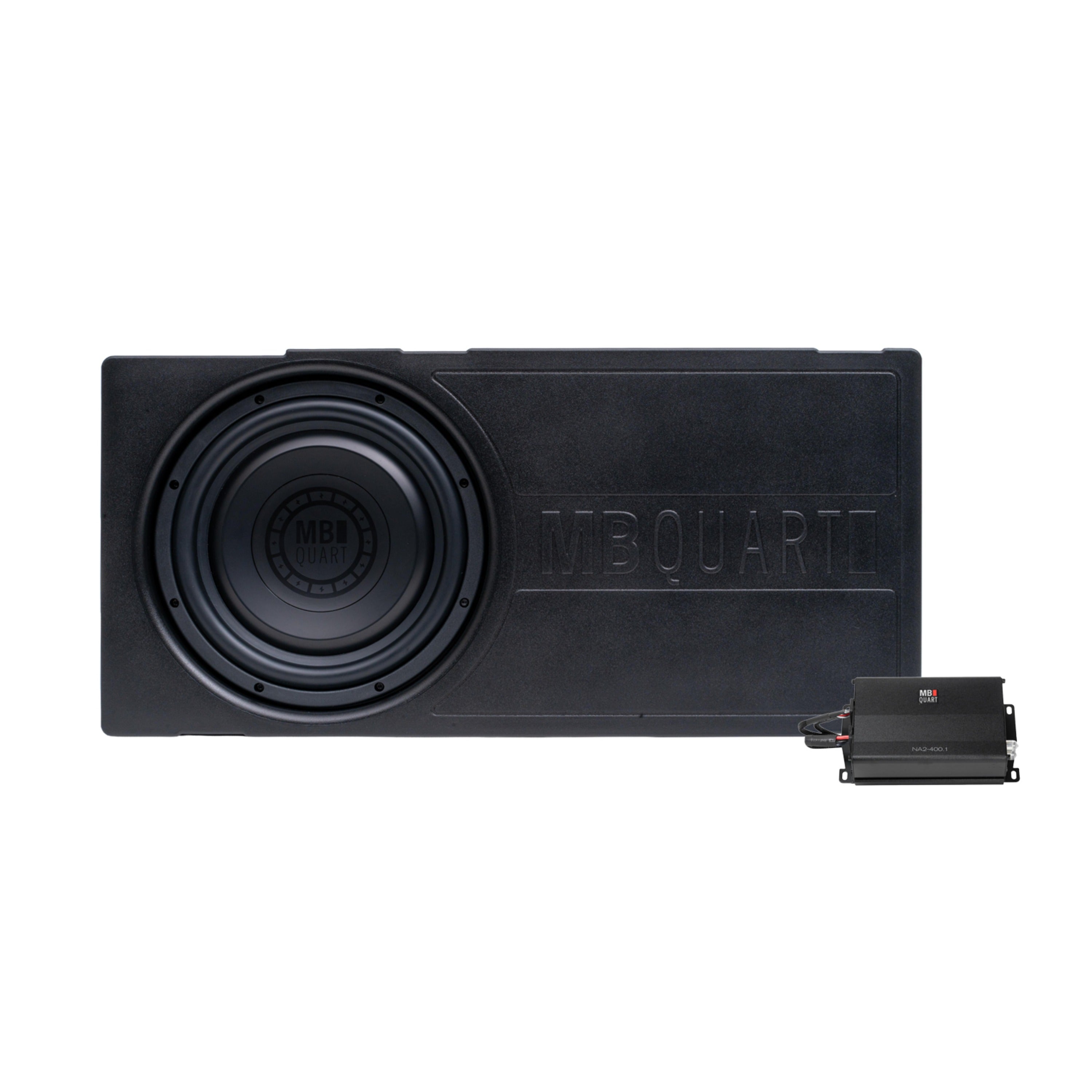MB Quart MBQRG-SUB-2 10" Subwoofer & 400 Watt D Class Compact Amplifer Kit 