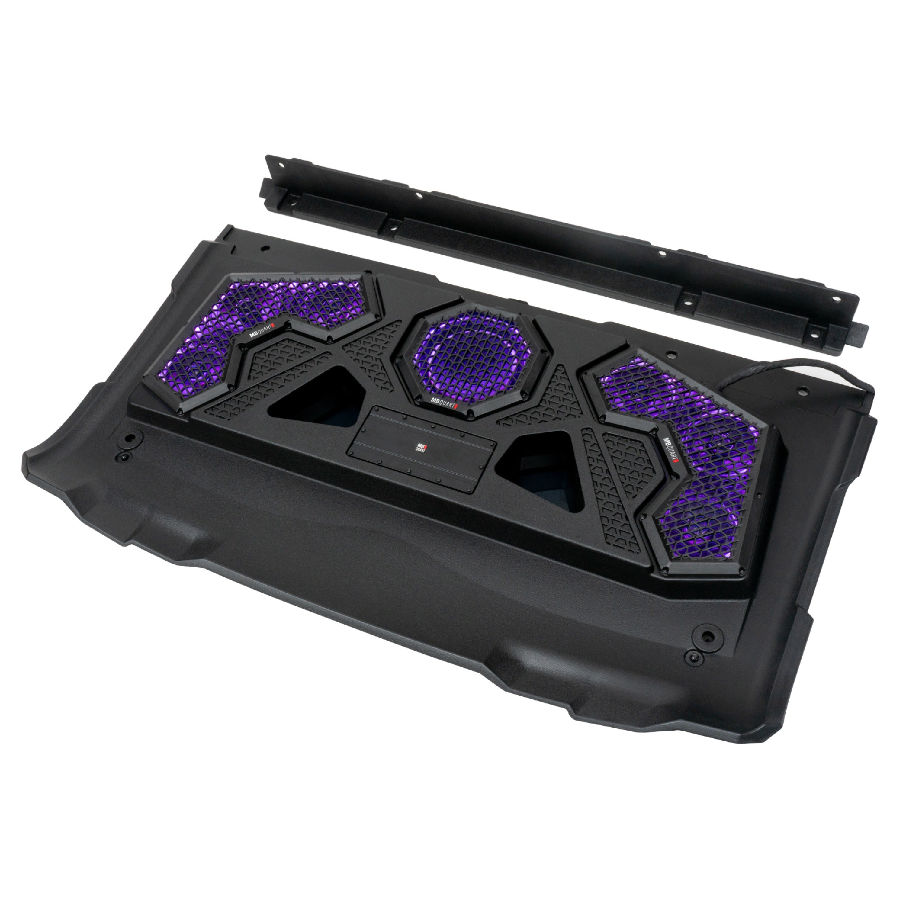 MB Quart MBQRG2-S7R 500-watt Ranger audio roof with a dash-mounted GMR7V1 source unit