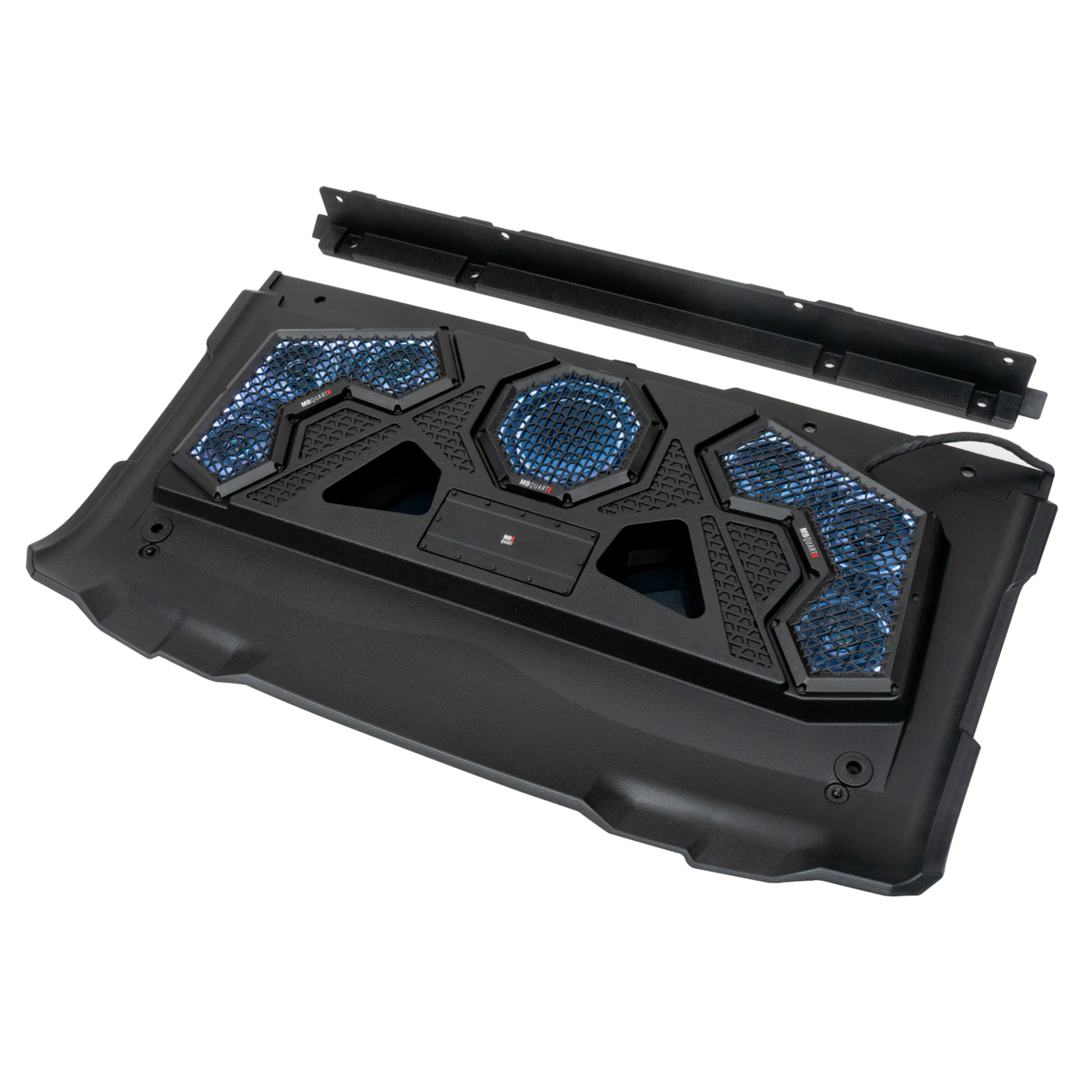 MB Quart MBQRG2-S7R 500-watt Ranger audio roof with a dash-mounted GMR7V1 source unit