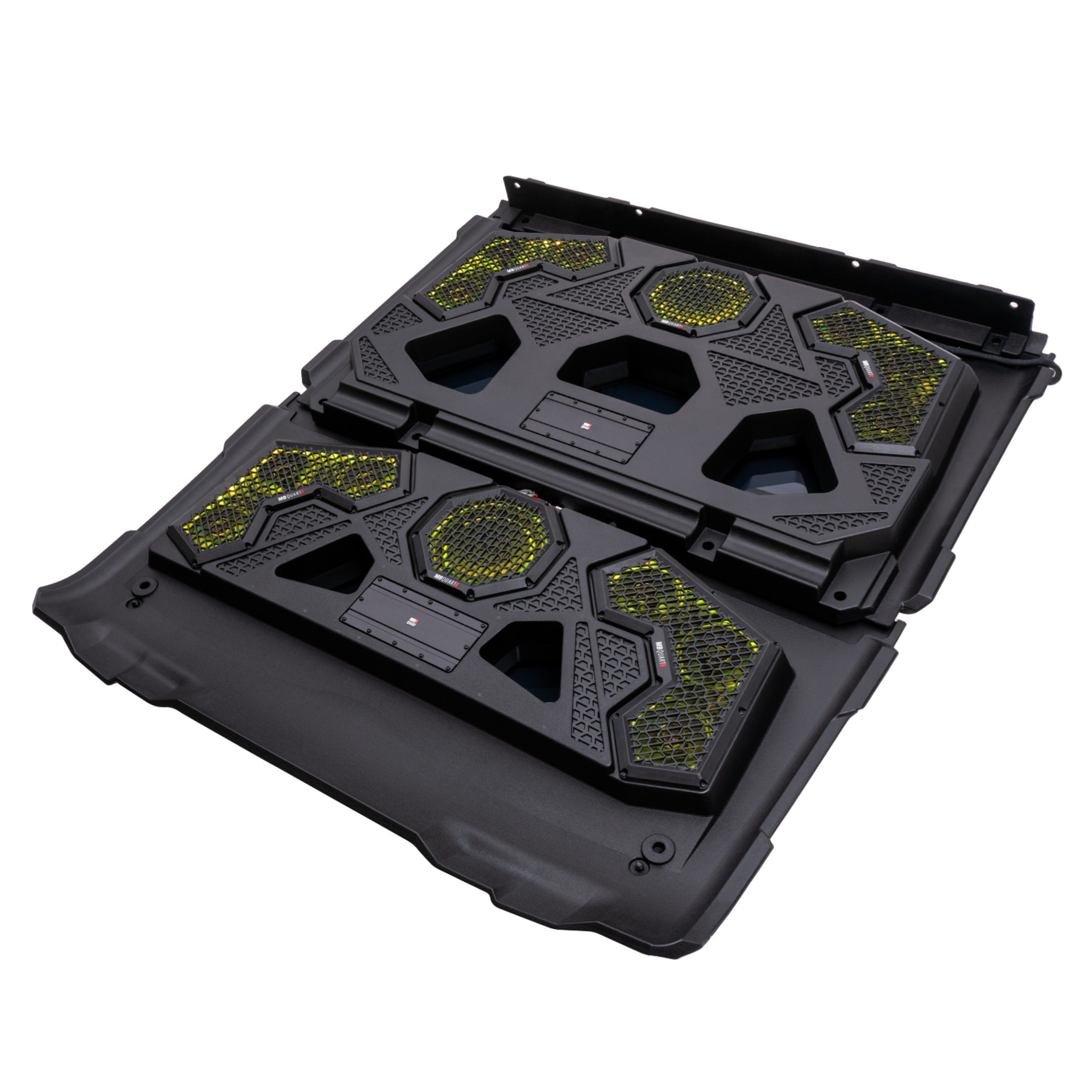 MB Quart MBQRG4-S14R 1000-watt Ranger audio roof with a dash-mounted GMR7V1 source unit