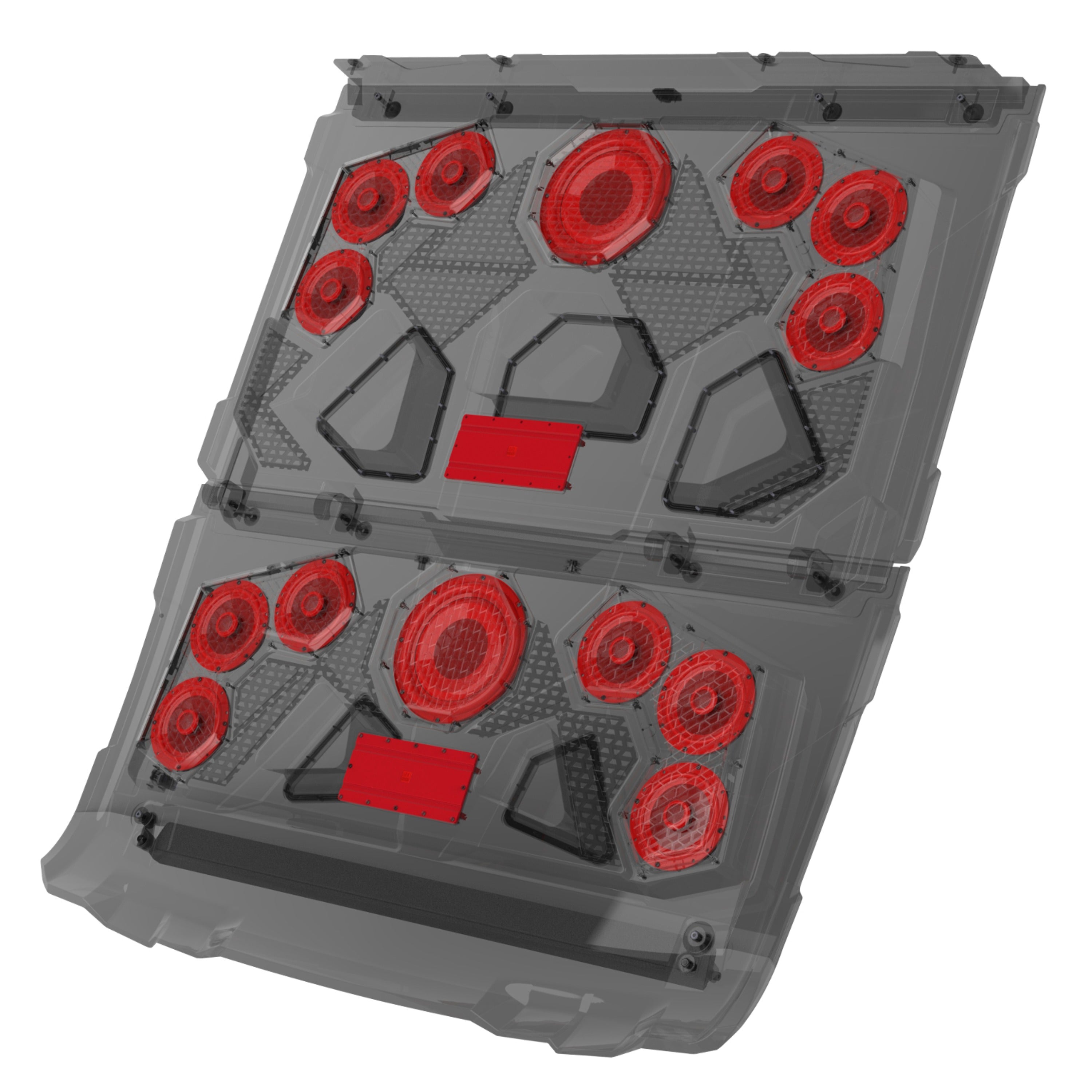 MB Quart MBQRG4-S14R 1000-watt Ranger audio roof with a dash-mounted GMR7V1 source unit