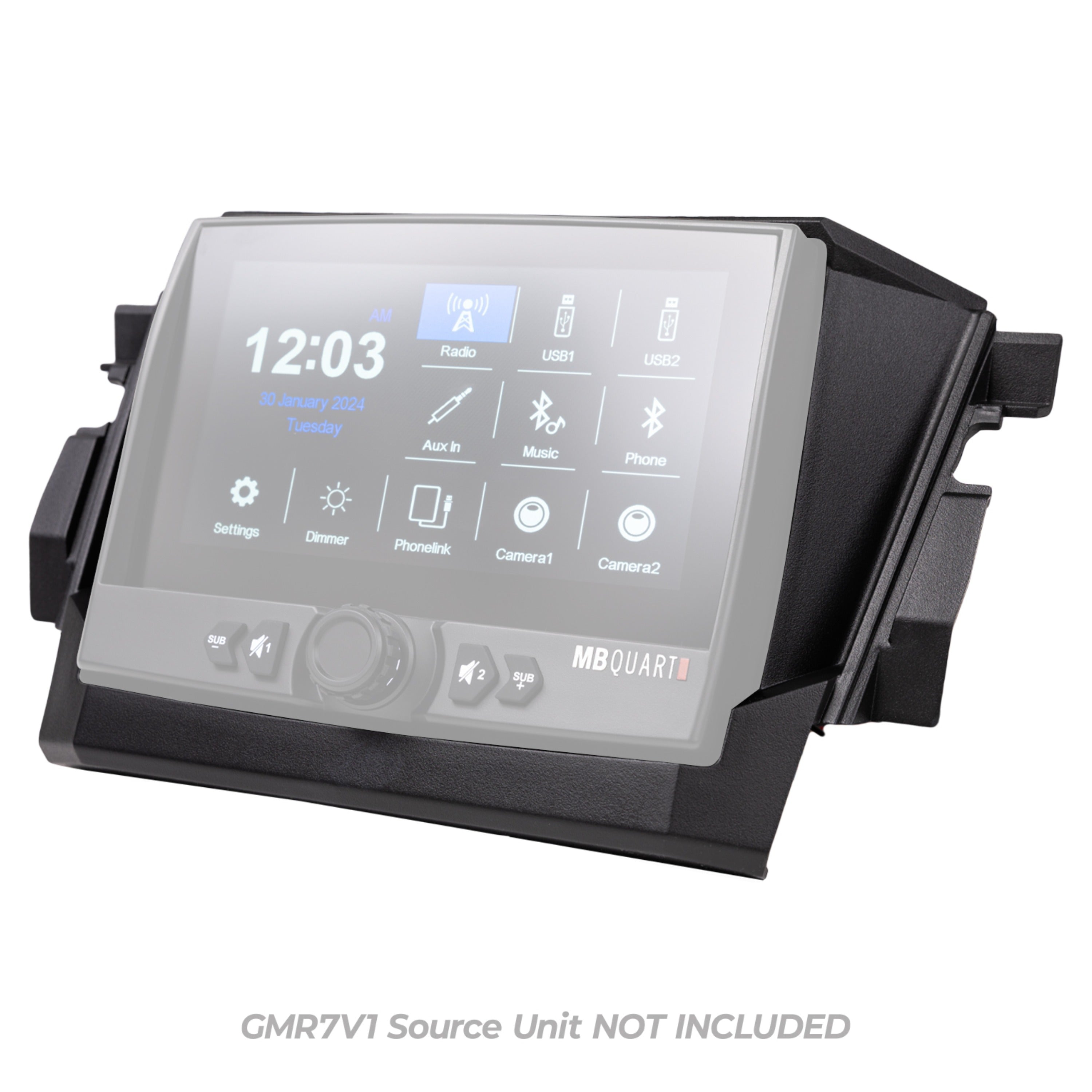 MB Quart MBQRP-DASH-1 Polaris RZR Pro XP / Pro R / Turbo R - Install kit for GMR-7V1 Source Unit (GMR-7V1 sold separately)