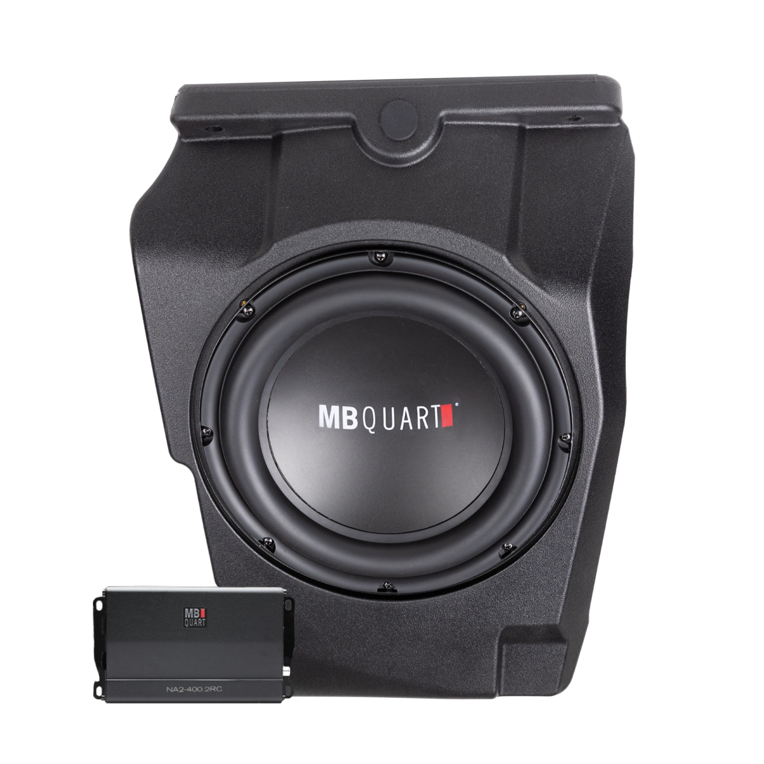 MB Quart MBQRP-SUB-1 Polaris RZR Pro XP / Pro R / Turbo R - 10" Under Dash Ported Subwoofer with 400 Watt Amp