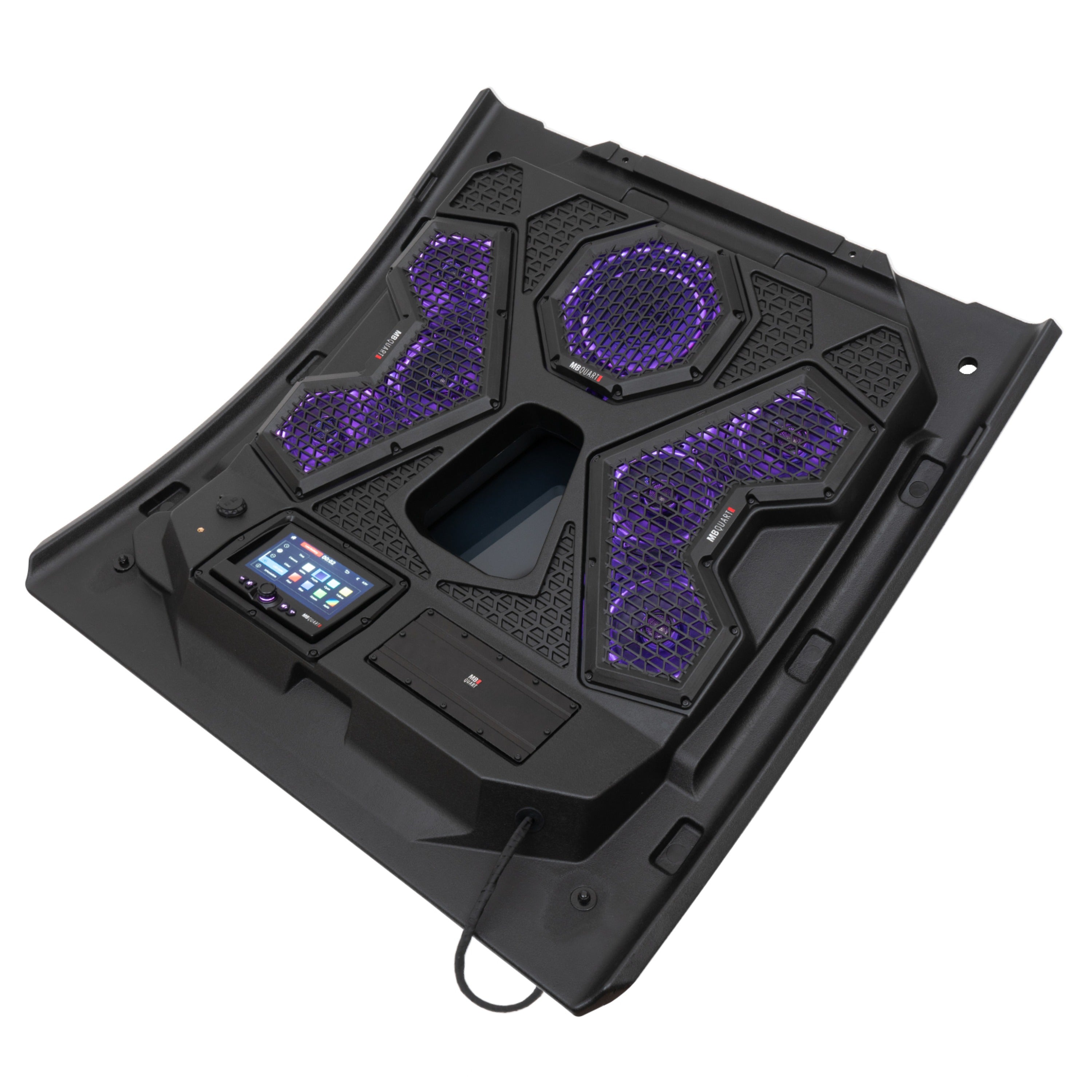 MB Quart MBQRT2-S7R 500-watt, RZR Trail audio roof with a GMR7V1 source unit.