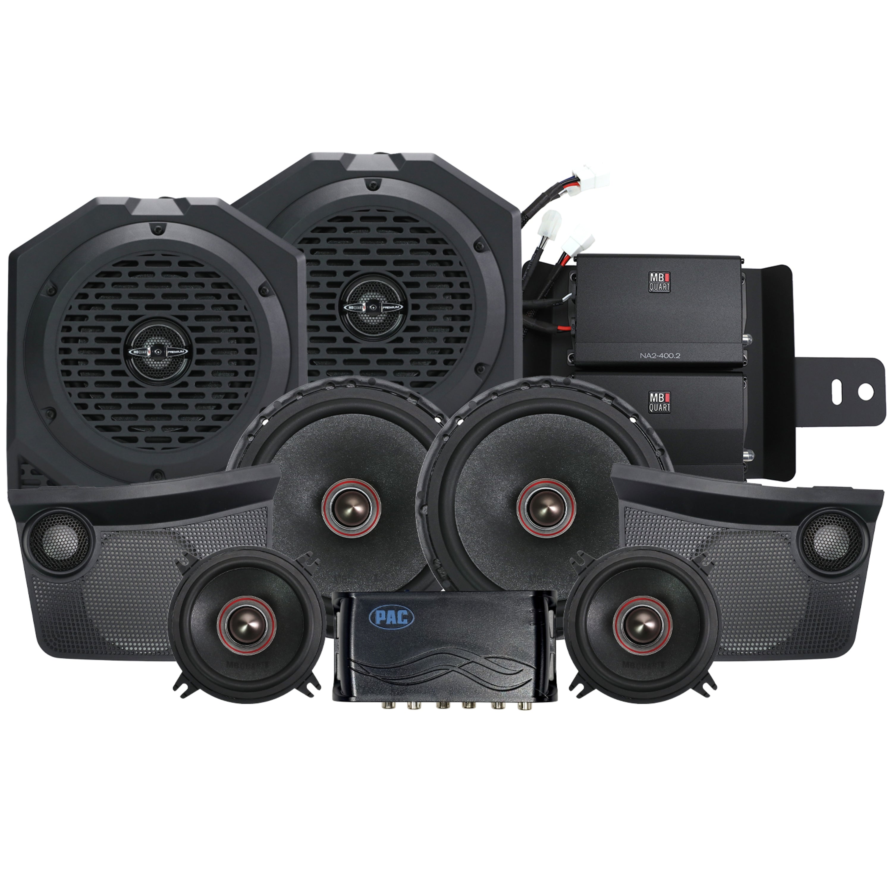 MB Quart MBQBRO-STG6A-1-25 Ford Bronco 2025+ Ford Bronco 800 Watt 8 Speaker STAGE 6 Audio System for the OEM B&O Audio System