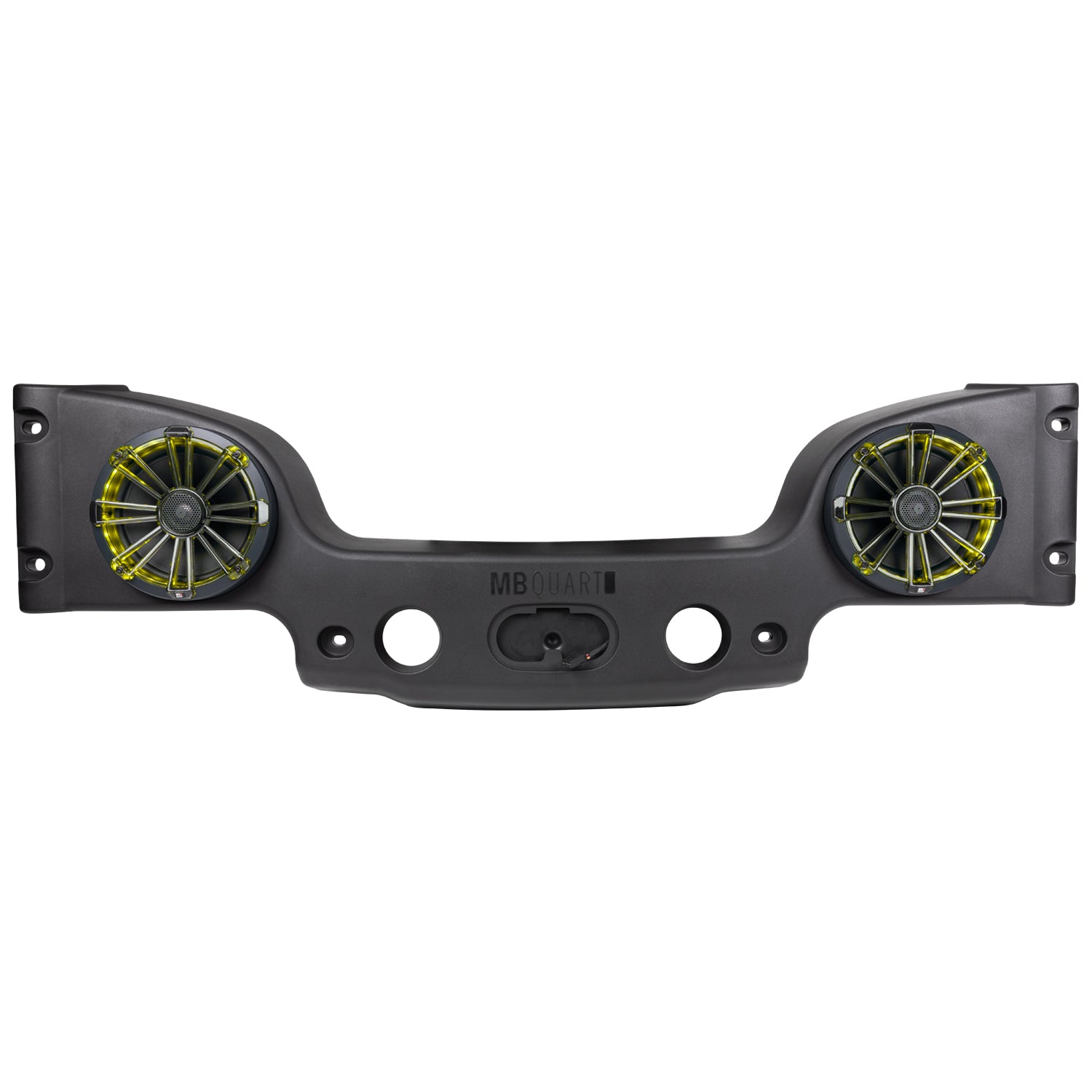 MB Quart MBQJK-28CRGB Jeep Wrangler (JK) Tuned Rear Overhead Soundbar with Two 8 Inch Coaxial Speakers and Enclosure.