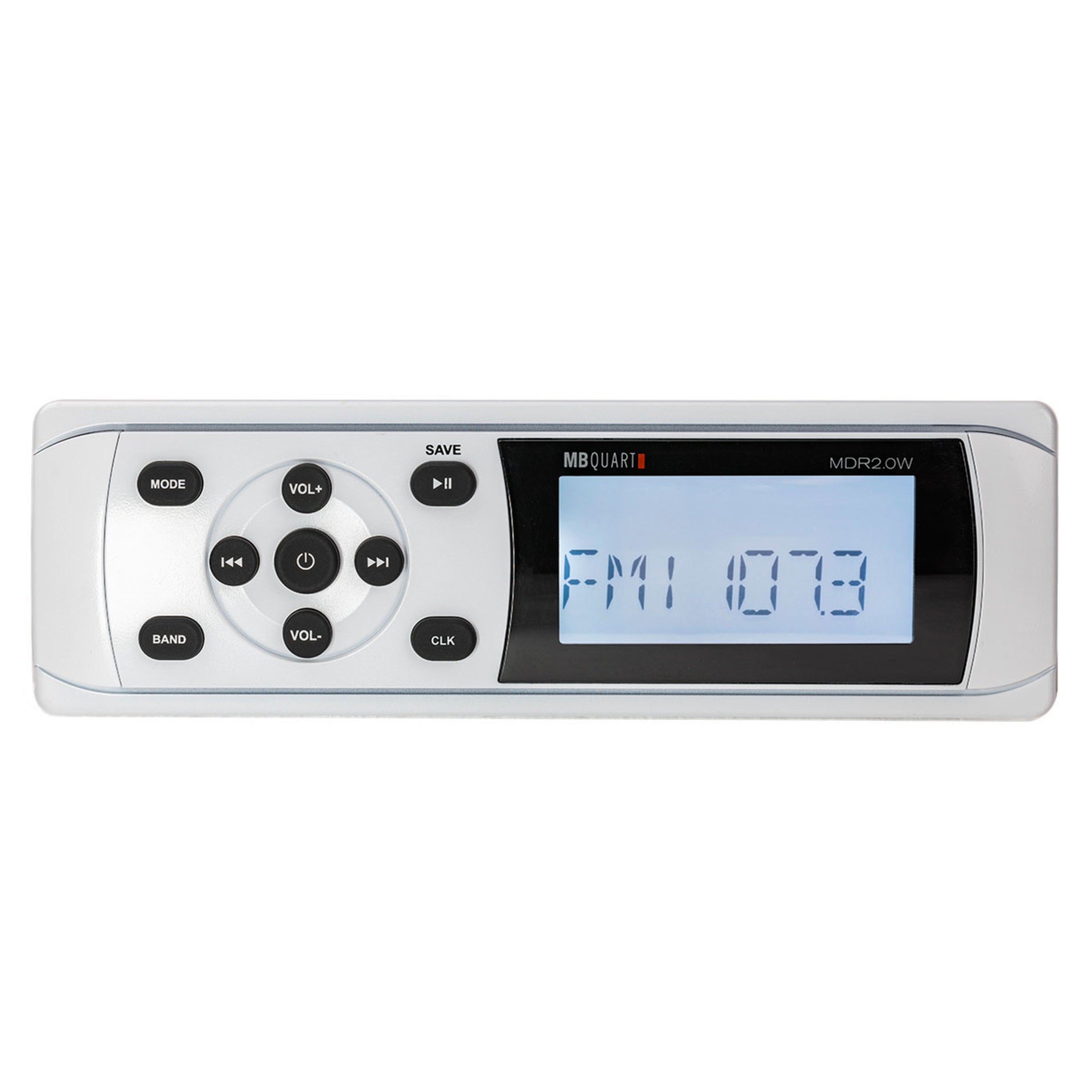 MB Quart MDR2.0W DIN Mount Mechless RV Radio/Source Unit (white)