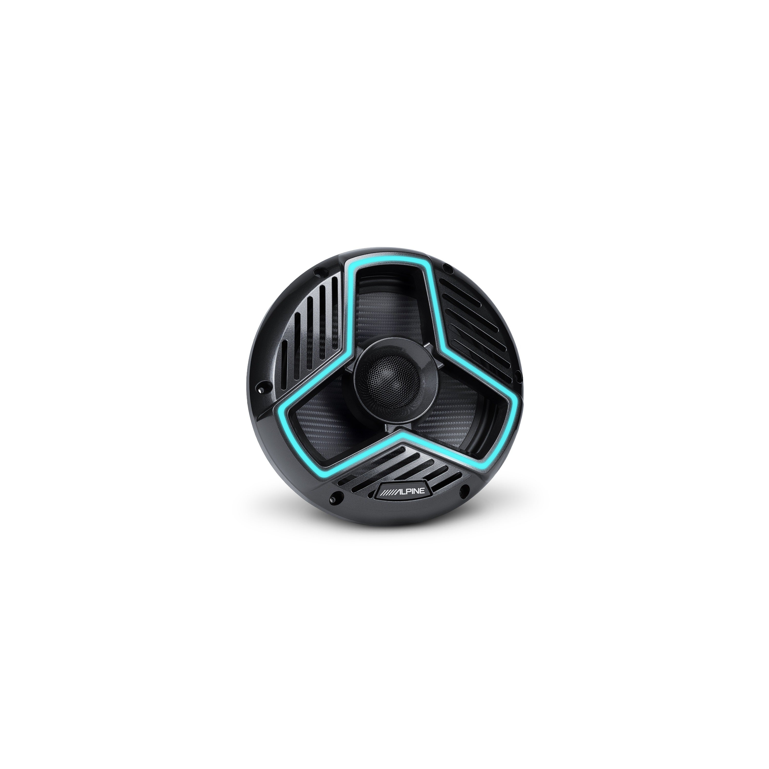 Alpine Marine 8.8" Marine Coaxial Speakers with Integrated RGB Lighting and IP66 Waterproof Design