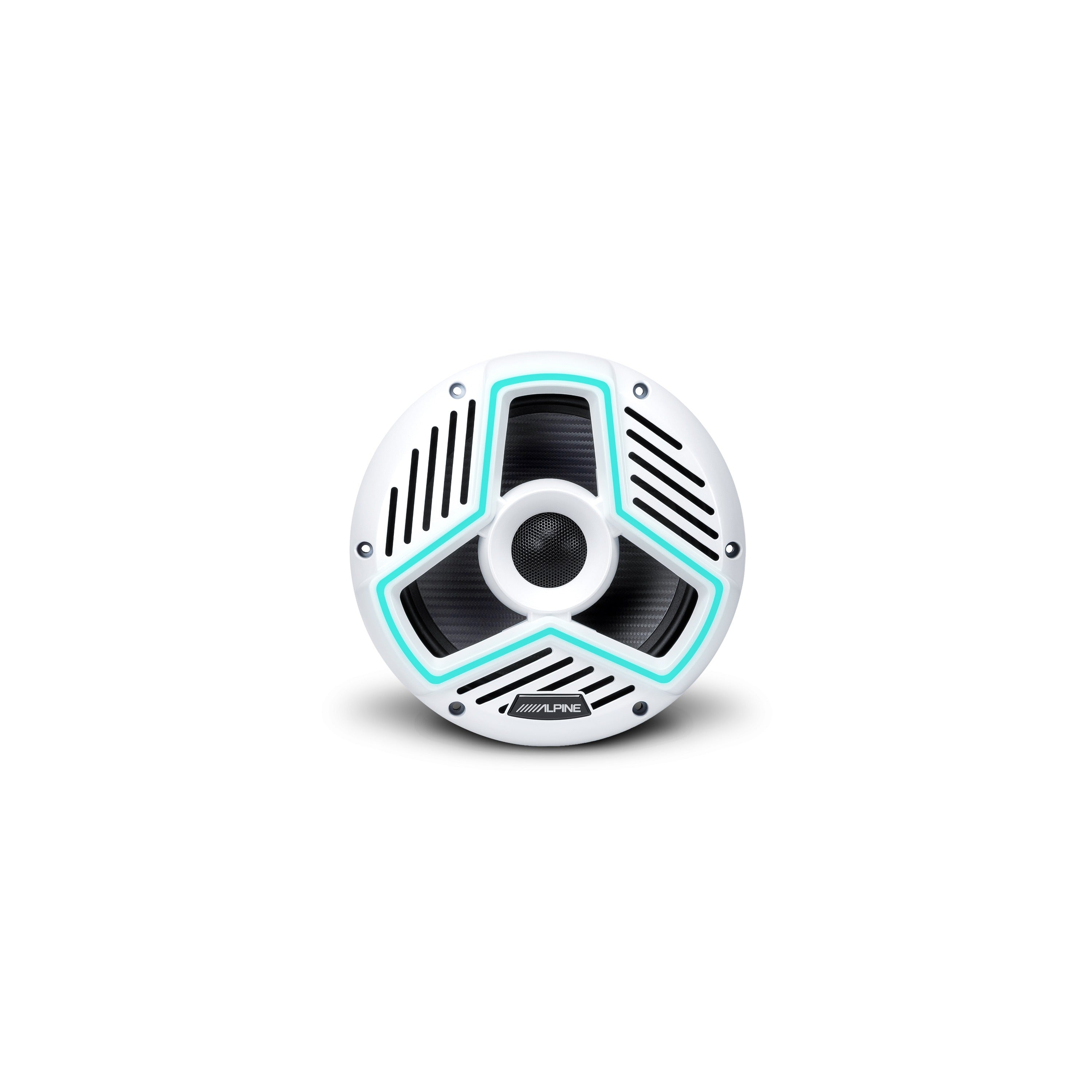 Alpine Marine 8.8" Marine Coaxial Speakers with Integrated RGB Lighting and IP66 Waterproof Design