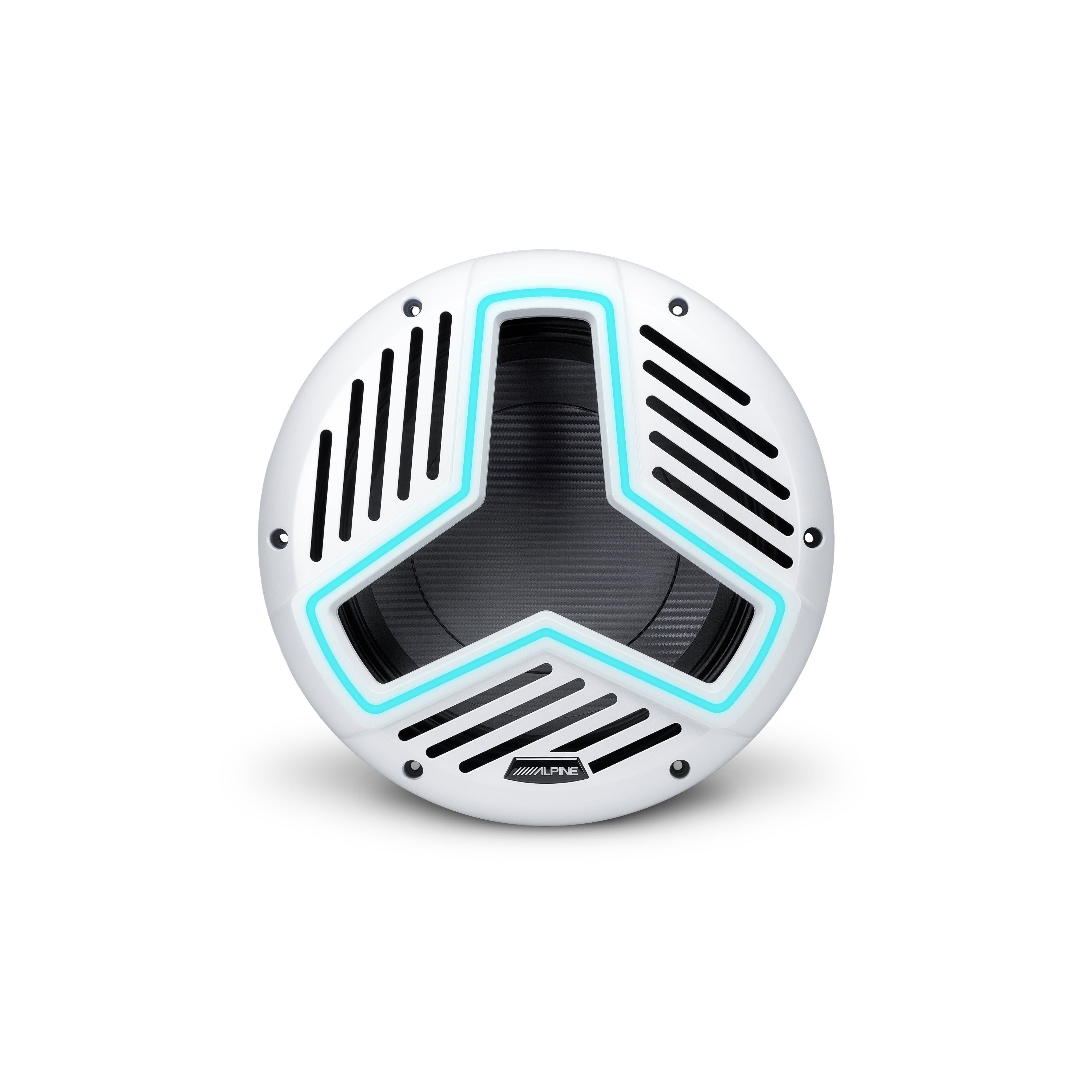 Alpine Marine 12" Marine Subwoofer with Integrated RGB Lighting and IP66 Waterproof Design
