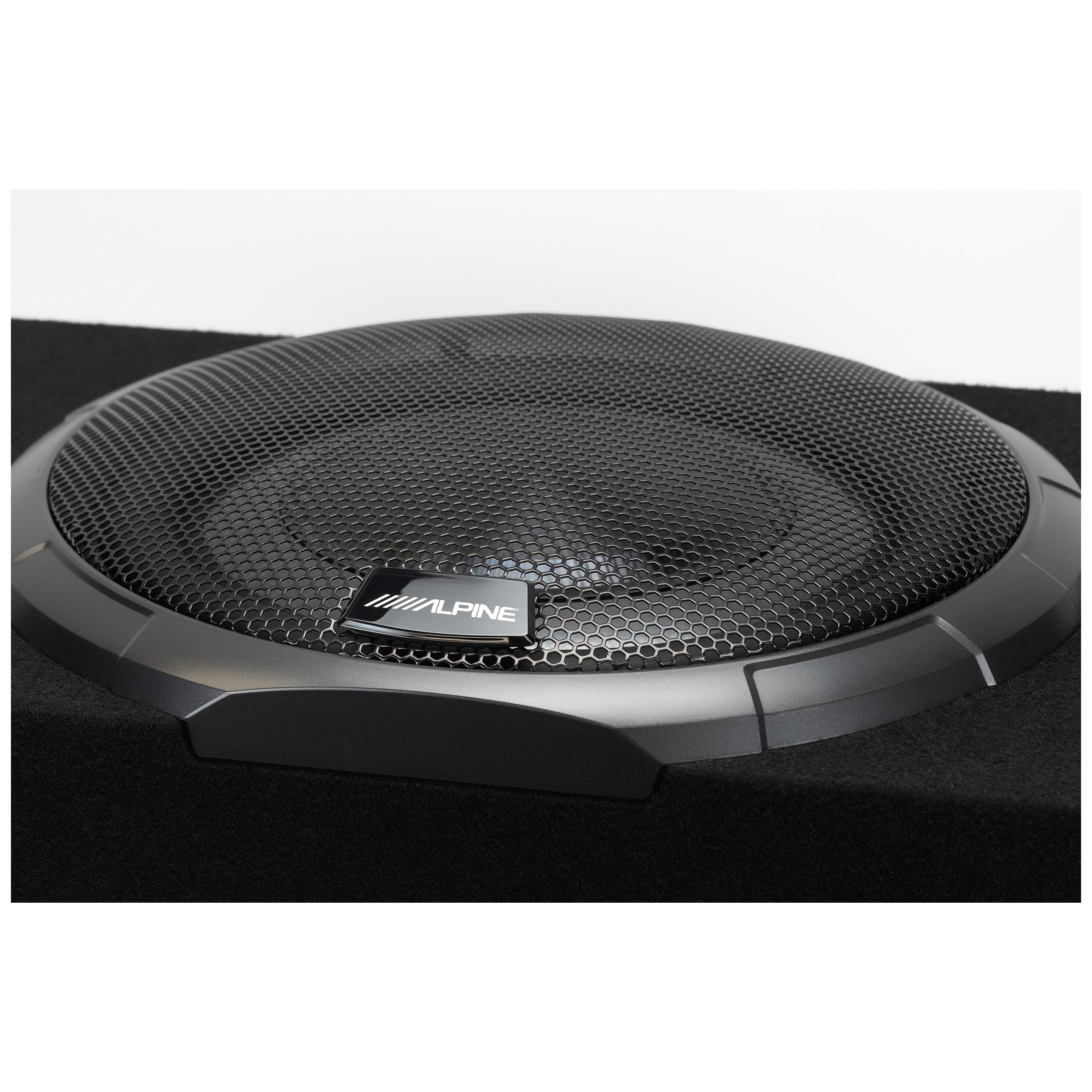 Alpine PWV-SB10 10" BassRev™ Powered Shallow Subwoofer Enclosure with OPTIM™ Sync Technology