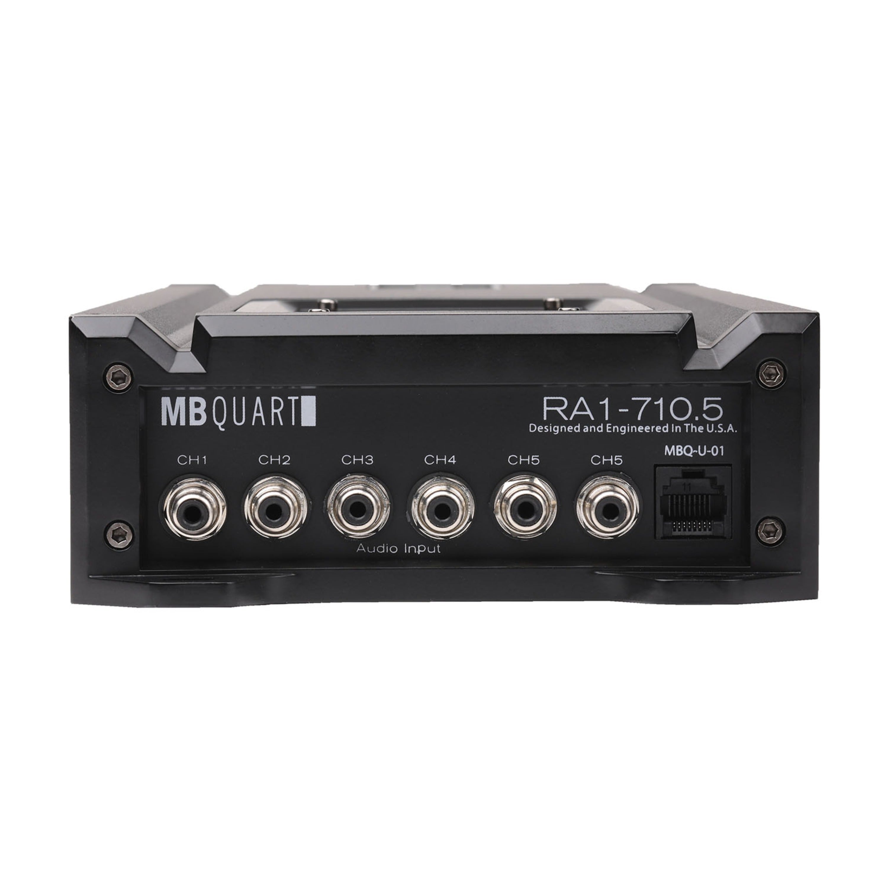 MB Quart RA1-710.5 5 Ch Amplifier - 1 x 350W @ 1 Ohm (Ch5), 4 x 100W + 1 x 150W @ 2 Ohms, 4 x 50W + 1 x 150 W @ 4 Ohms
