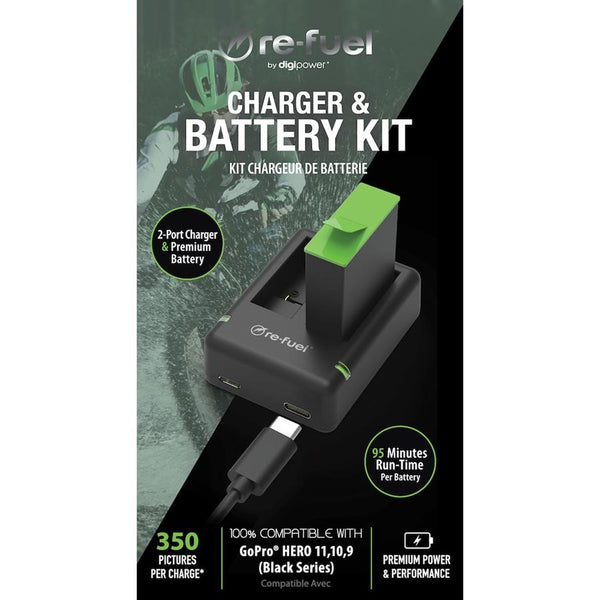 Batterie PATONA Protect 1730mAh Per GoPro Hero 12/11/10/9 - Custodia Ignifuga V1, Compatibili Con AHDBT-901C