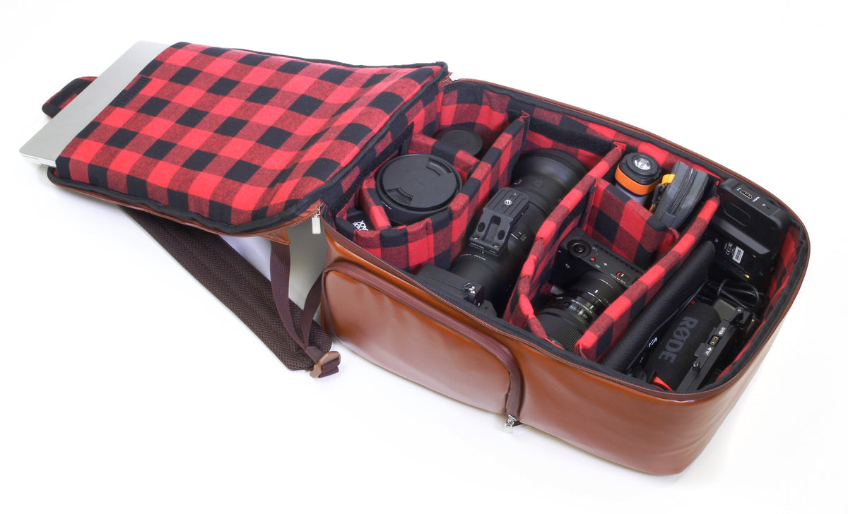 Roots Flannel Collection Premium Camera Backpack