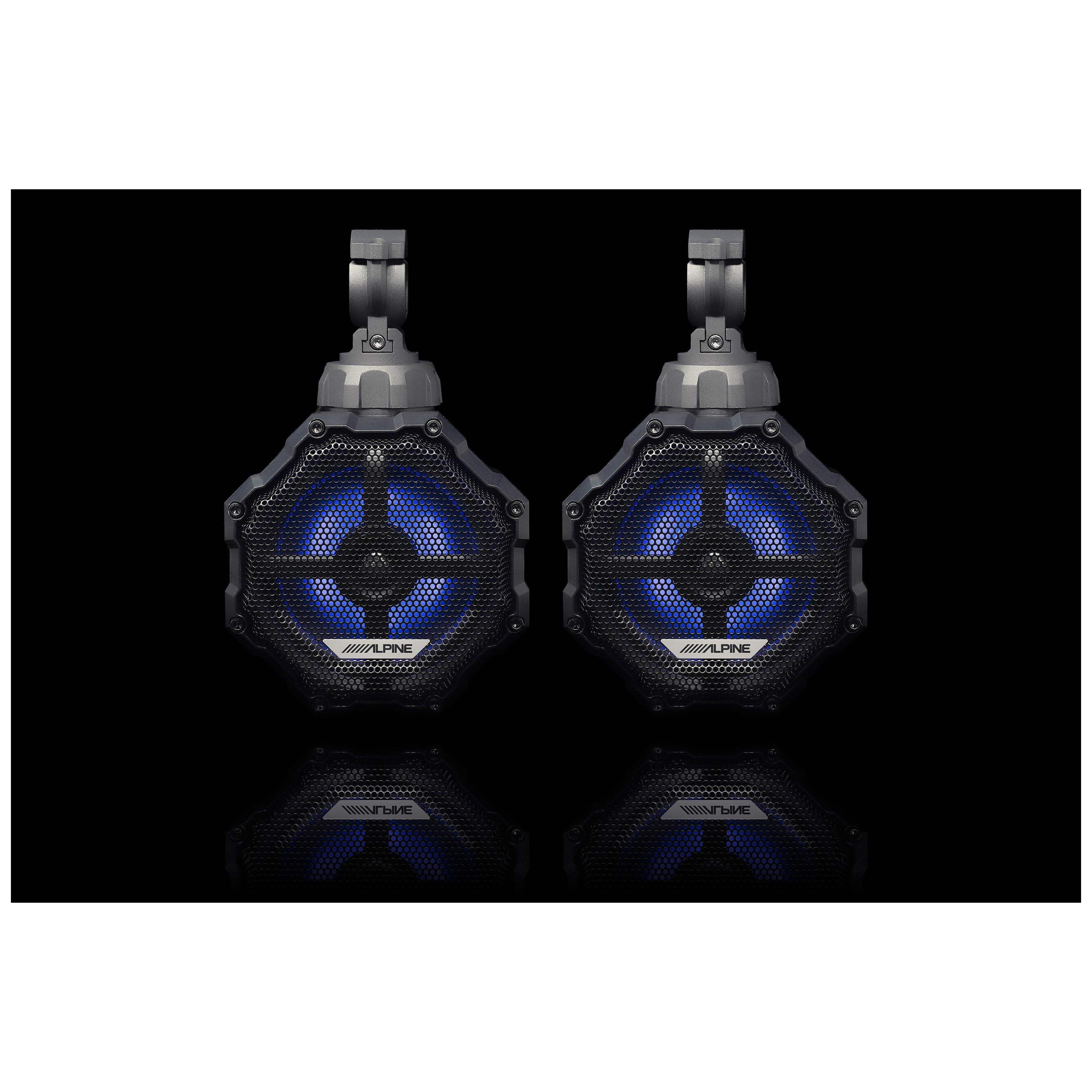 Alpine SPV-65RGB-CAN Universal 6.5" Weather-Resistant Cage-Mounted RGB Speaker Pods for UTV & Powersports Applications