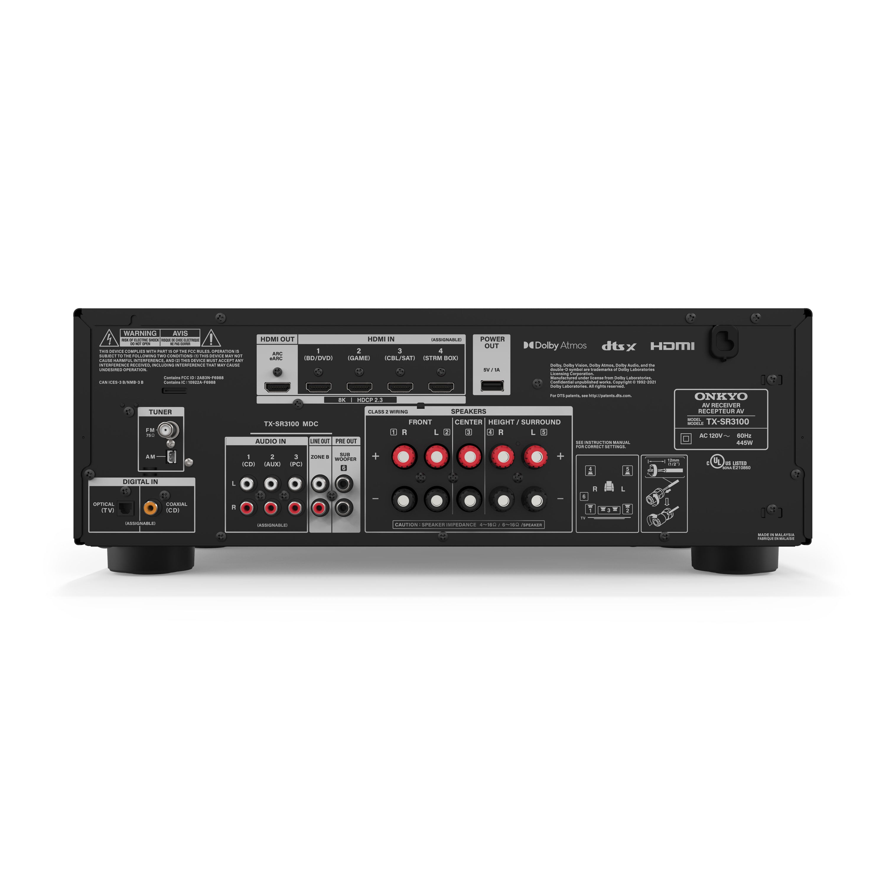 Onkyo TX-SR3100 5.2 Channel AV Receiver Onkyo TX-SR3100 5.2 Channel AV Receiver